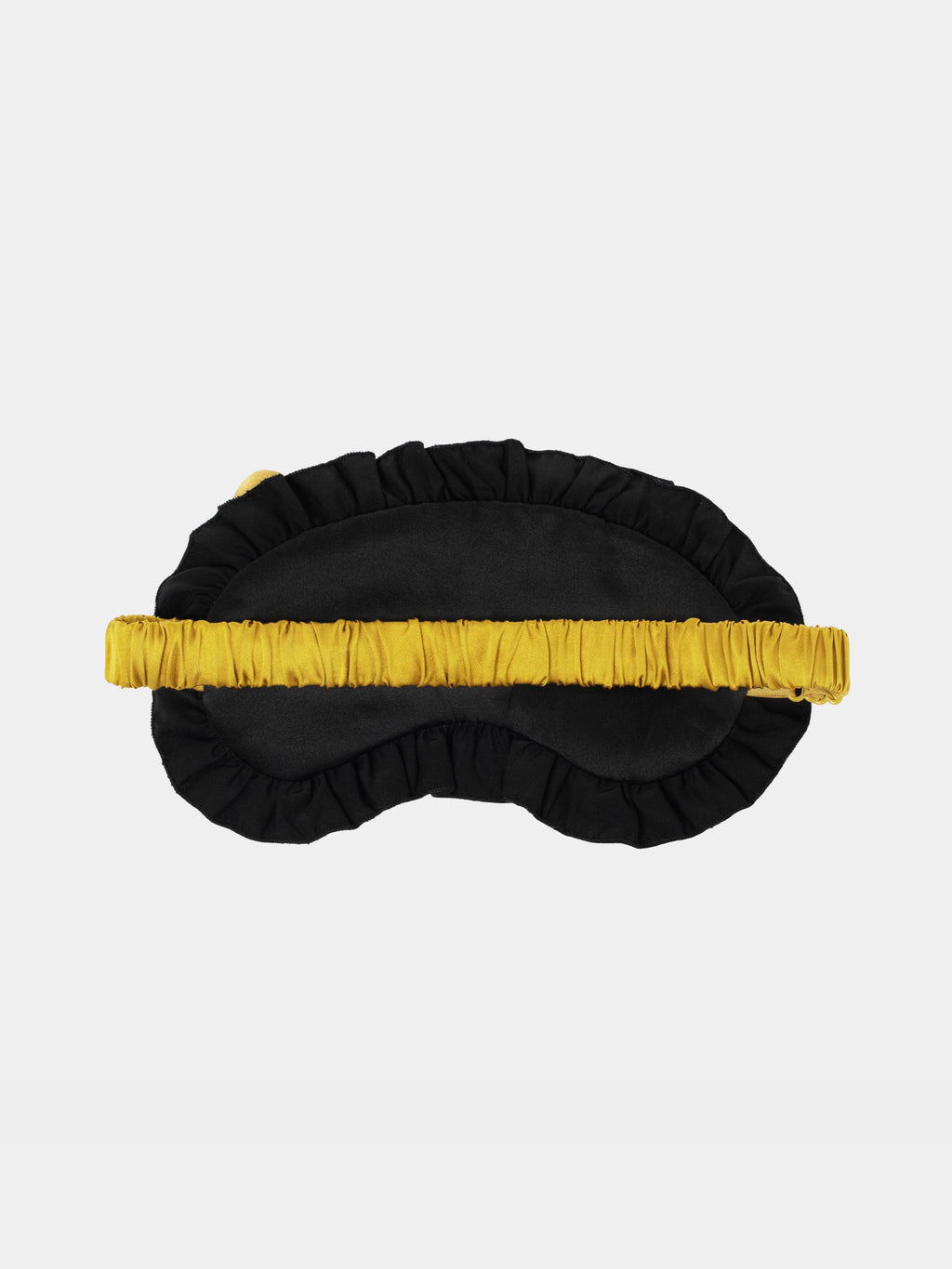 "Hello Kitty" Premium Heavy Mulberry Silk Eyemask with Earplug Set – Classic Black