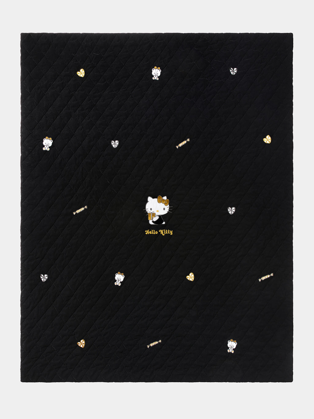 "Hello Kitty" Velvet Coverlet Candy Shop