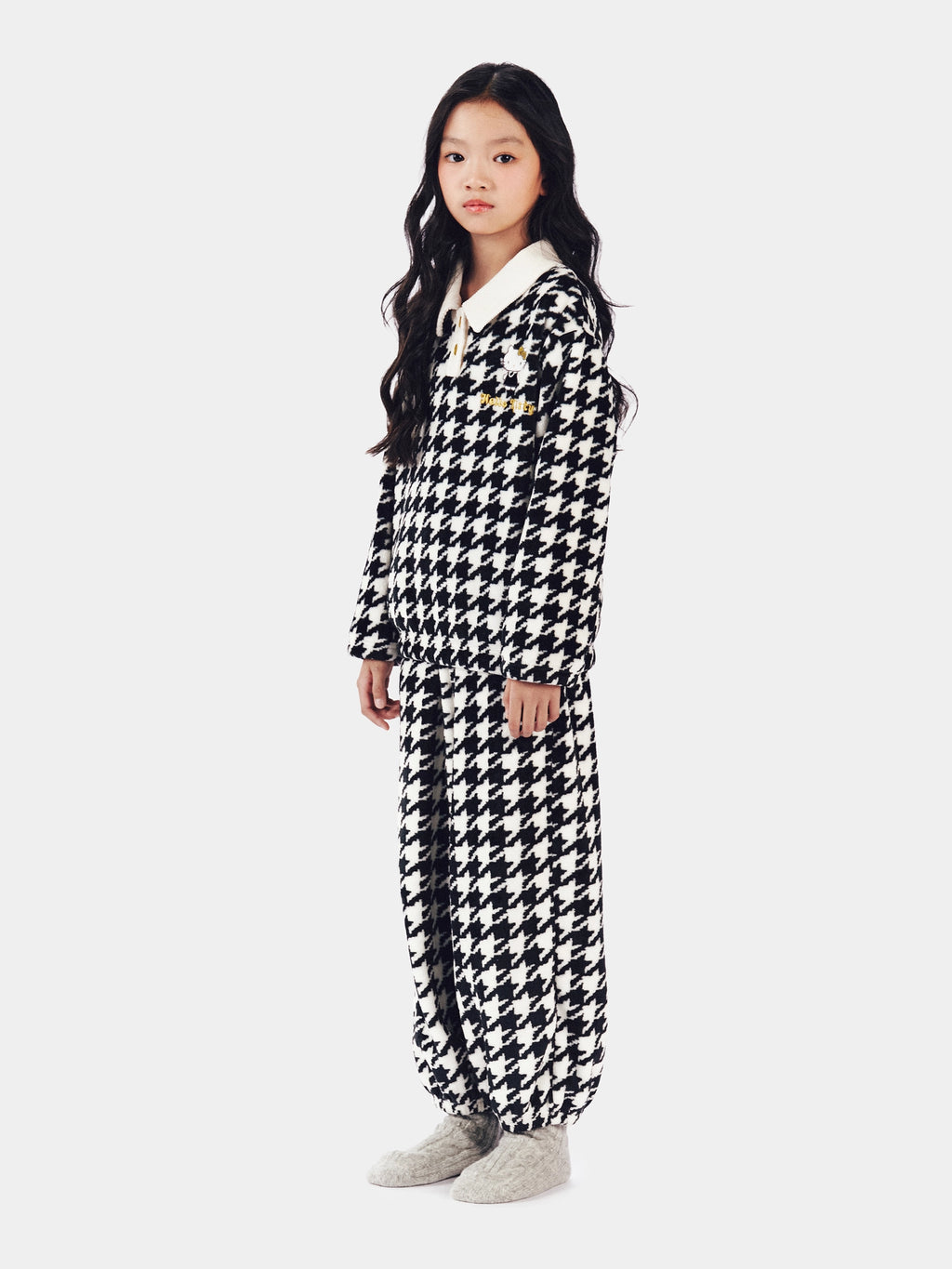 "Hello Kitty" Kids Flannel Loungewear Set – Houndstooth