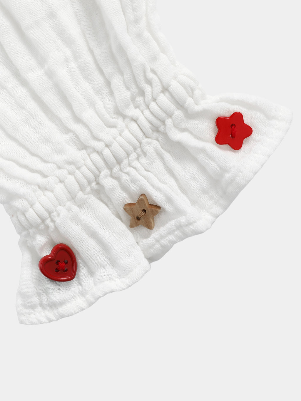 "tbh × TWINKLE TWINKLE" Embroidered Double-Layer Gauze Cotton Nightgown – Manuscript of Love