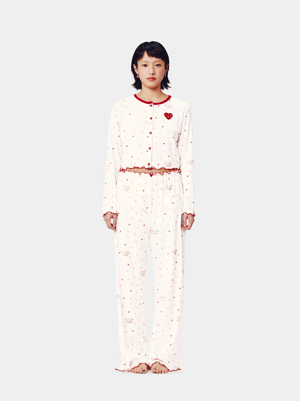 "tbh × TWINKLE TWINKLE" Knitted Cardigan Loungewear Set – Manuscript of Love