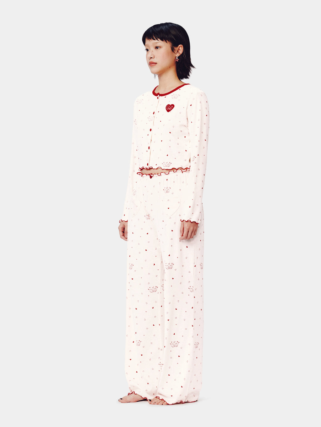 "tbh × TWINKLE TWINKLE" Knitted Cardigan Loungewear Set – Manuscript of Love