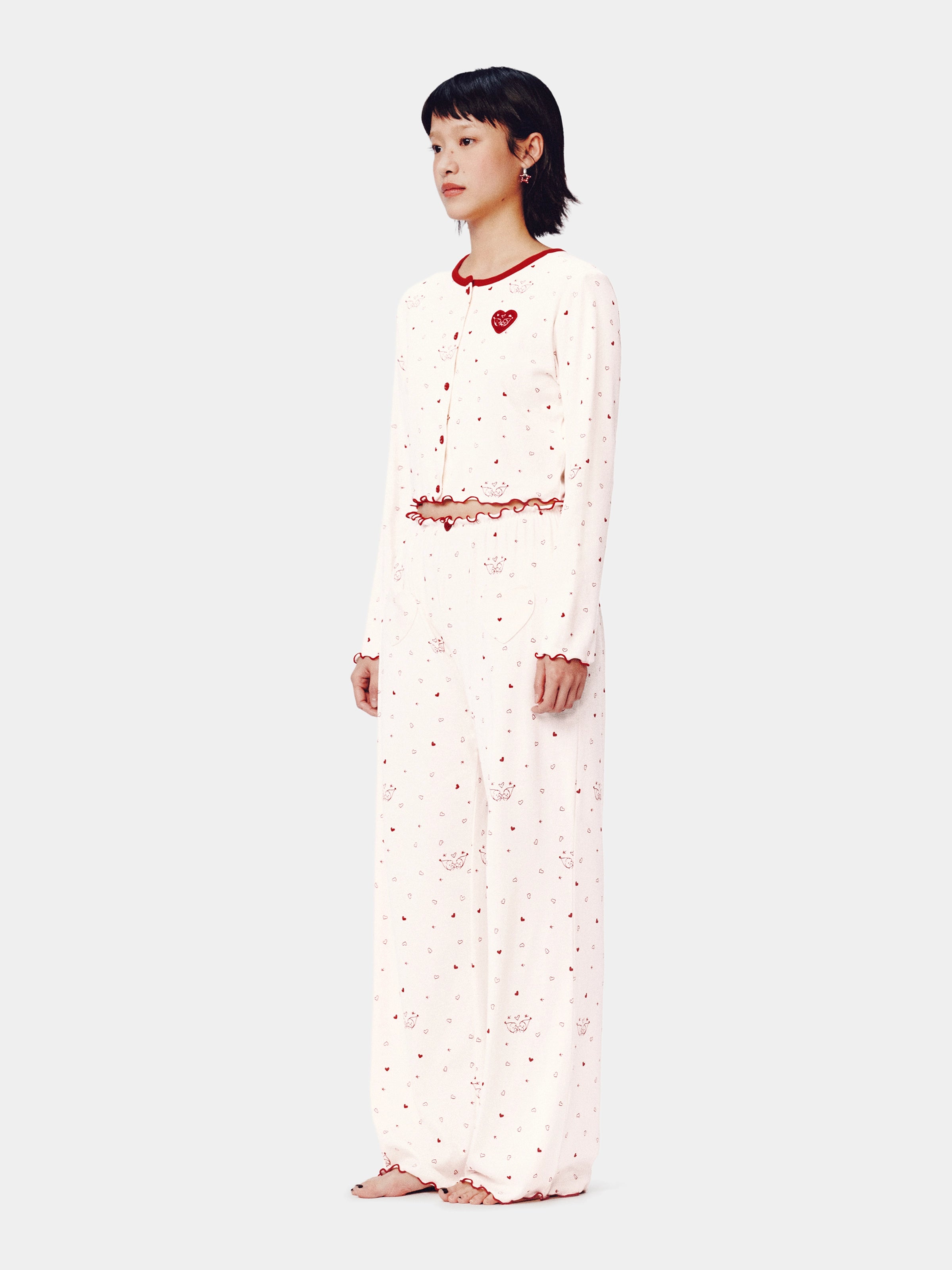"tbh × TWINKLE TWINKLE" Knitted Cardigan Loungewear Set – Manuscript of Love