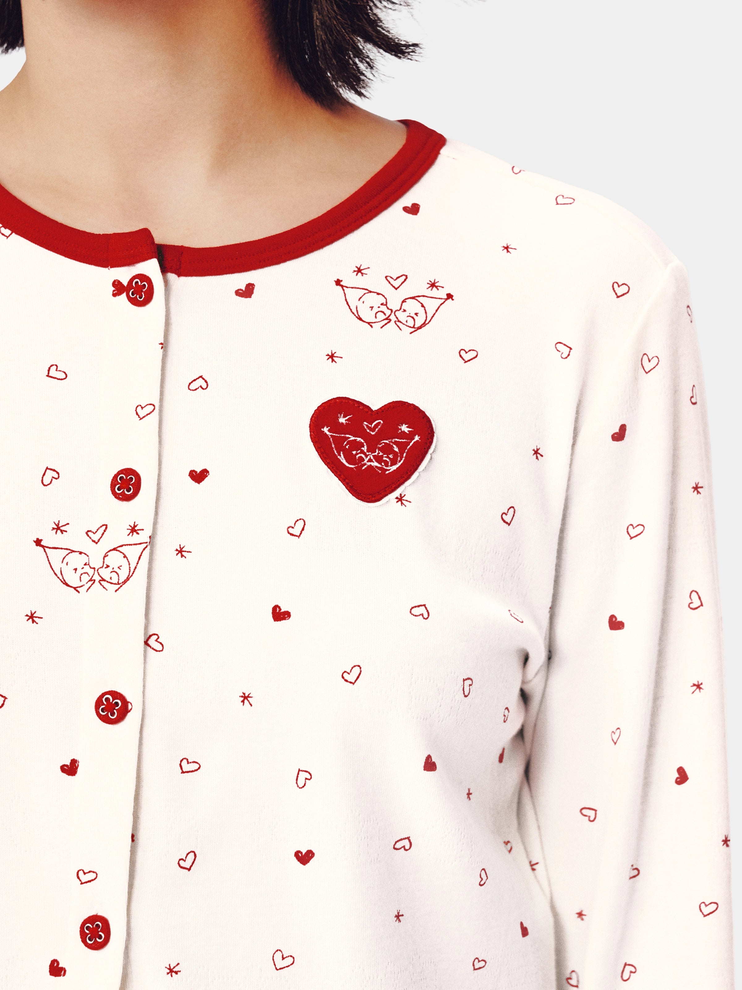 "tbh × TWINKLE TWINKLE" Knitted Cardigan Loungewear Set – Manuscript of Love