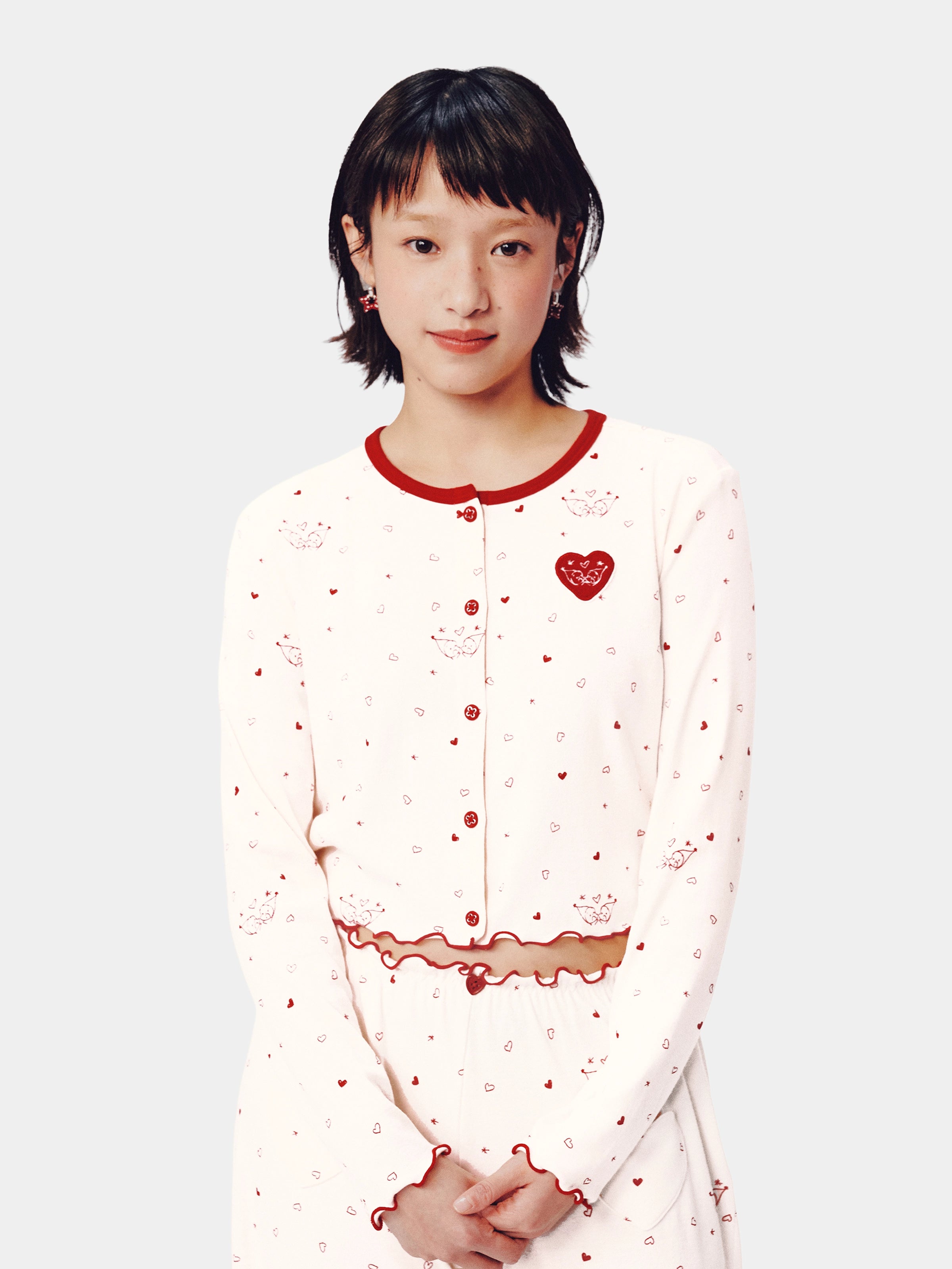 "tbh × TWINKLE TWINKLE" Knitted Cardigan Loungewear Set – Manuscript of Love