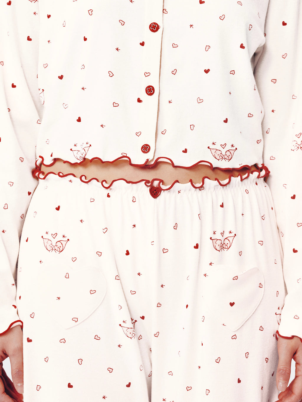 "tbh × TWINKLE TWINKLE" Knitted Cardigan Loungewear Set – Manuscript of Love