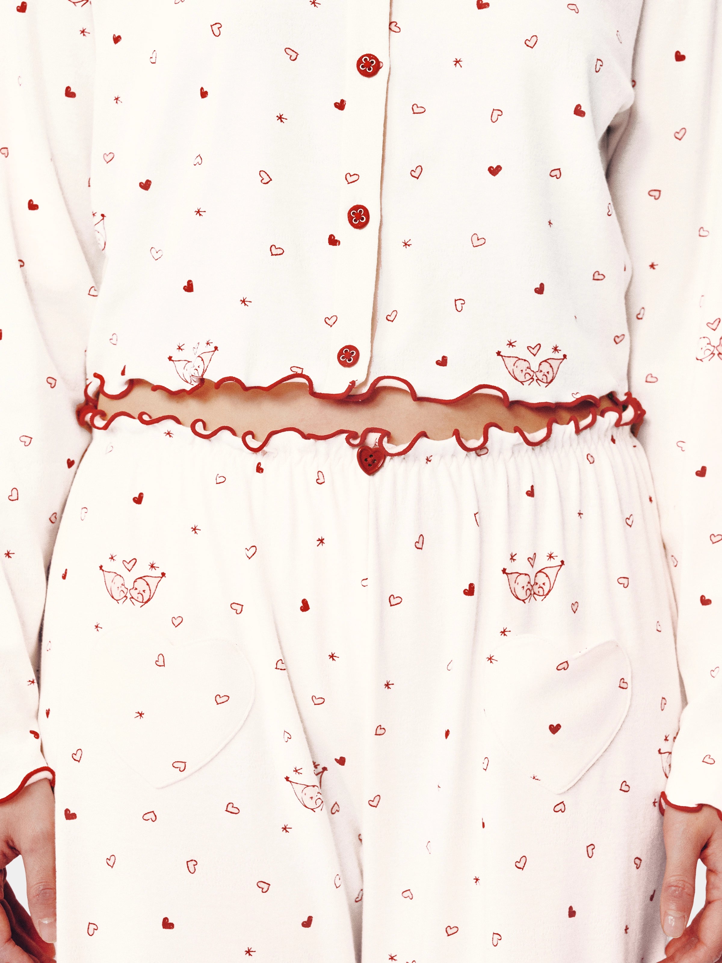 "tbh × TWINKLE TWINKLE" Knitted Cardigan Loungewear Set – Manuscript of Love