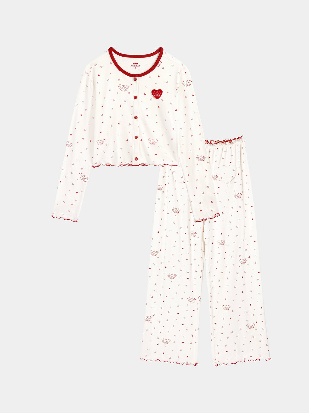 "tbh × TWINKLE TWINKLE" Knitted Cardigan Loungewear Set – Manuscript of Love