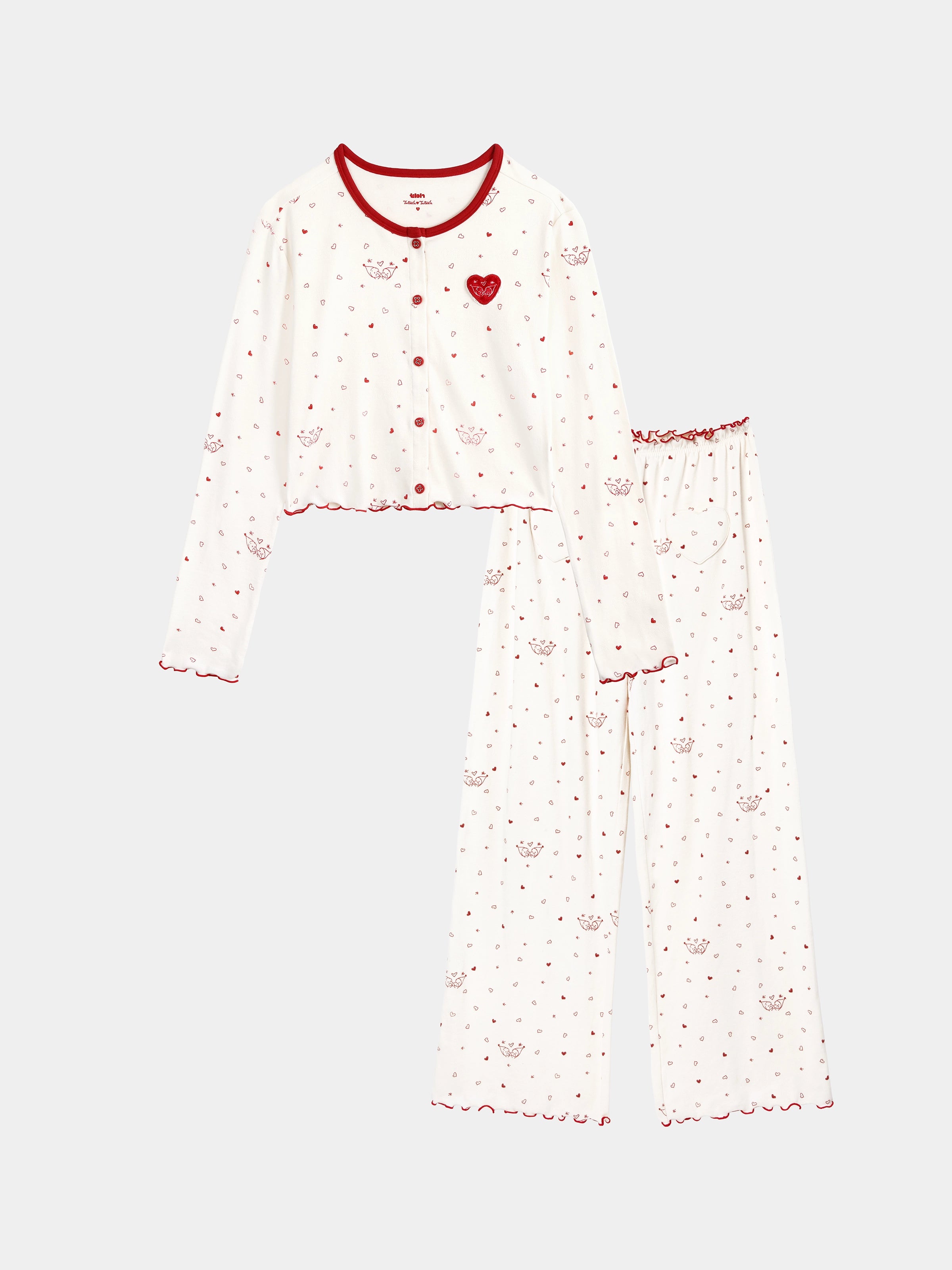 "tbh × TWINKLE TWINKLE" Knitted Cardigan Loungewear Set – Manuscript of Love