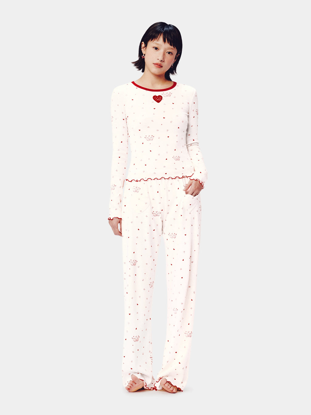 "tbh × TWINKLE TWINKLE" Knitted Loungewear Set – Manuscript of Love