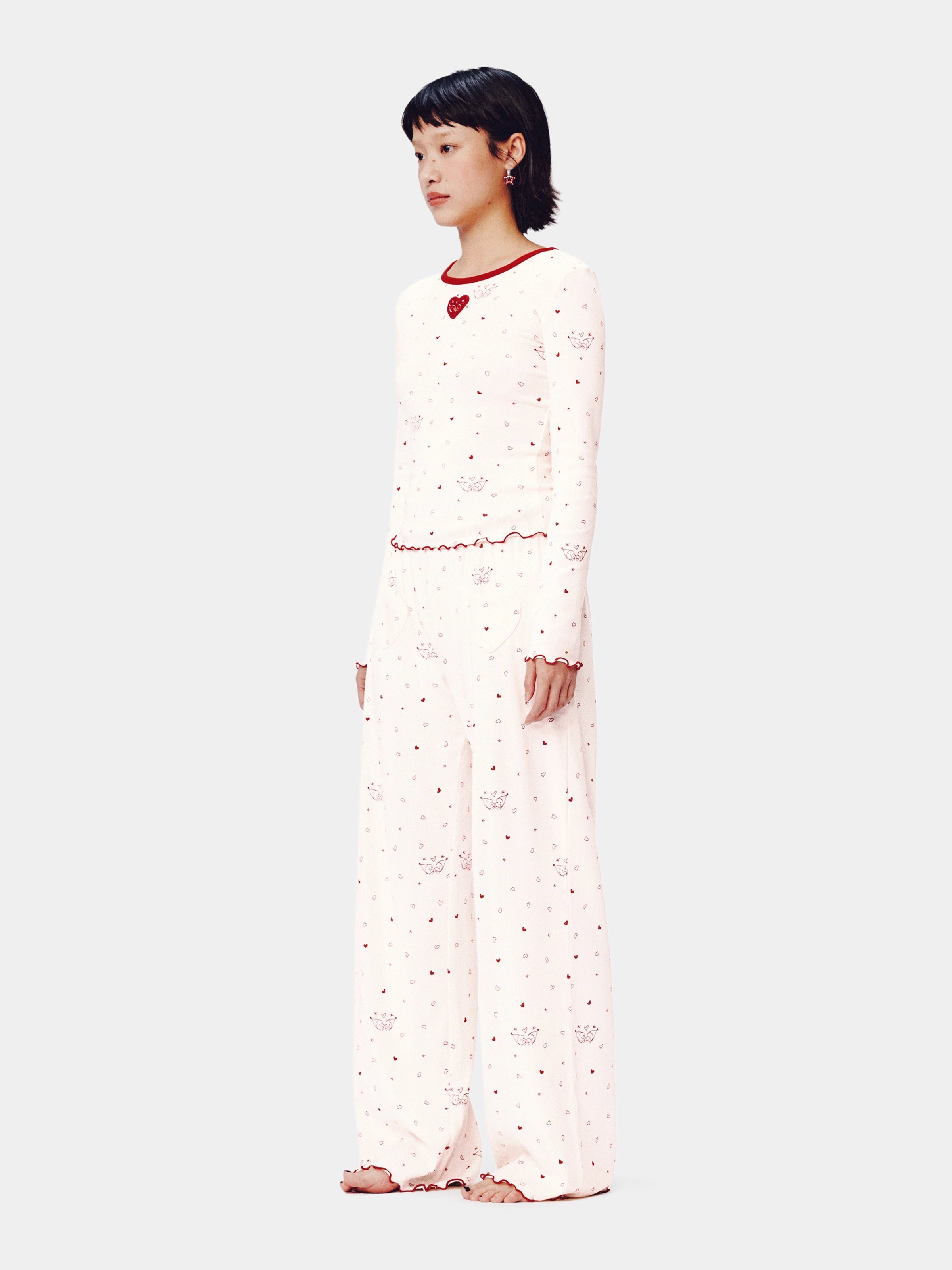 "tbh × TWINKLE TWINKLE" Knitted Loungewear Set – Manuscript of Love