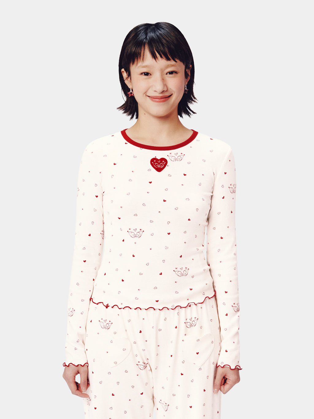 "tbh × TWINKLE TWINKLE" Knitted Loungewear Set – Manuscript of Love
