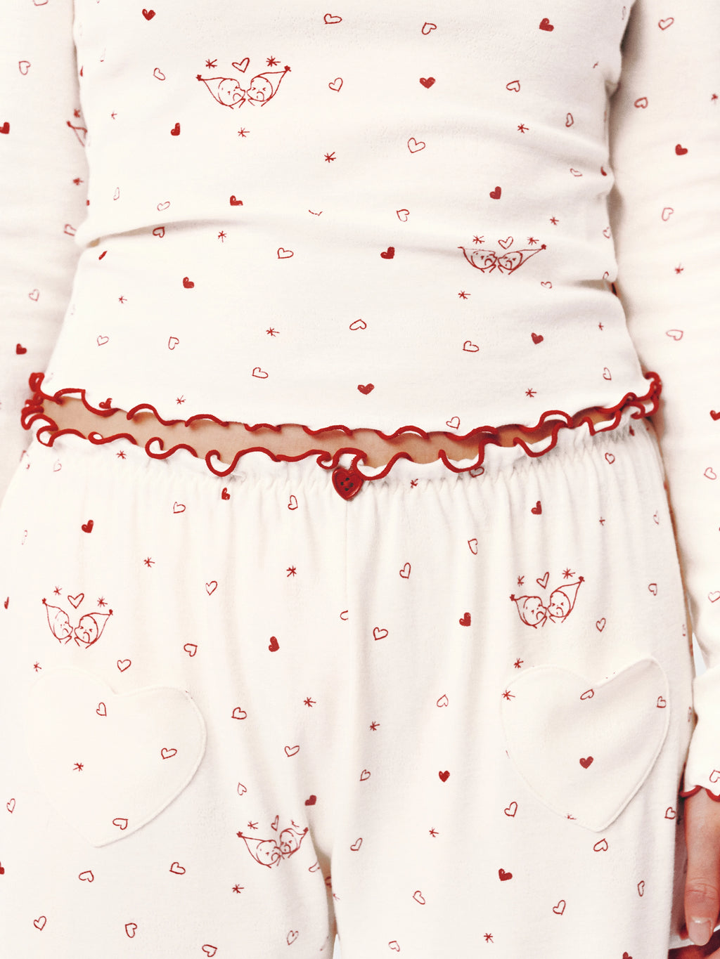 "tbh × TWINKLE TWINKLE" Knitted Loungewear Set – Manuscript of Love