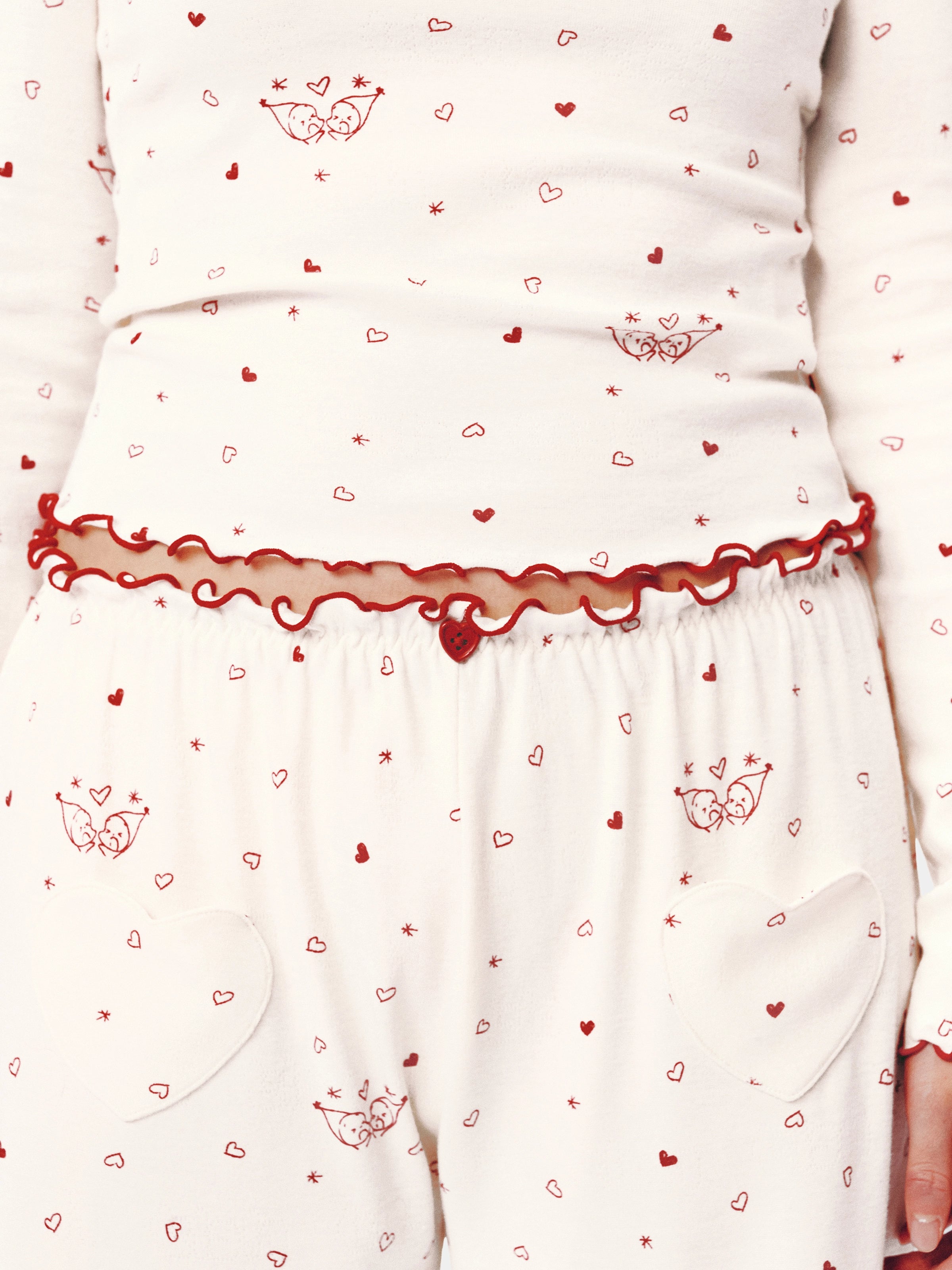"tbh × TWINKLE TWINKLE" Knitted Loungewear Set – Manuscript of Love