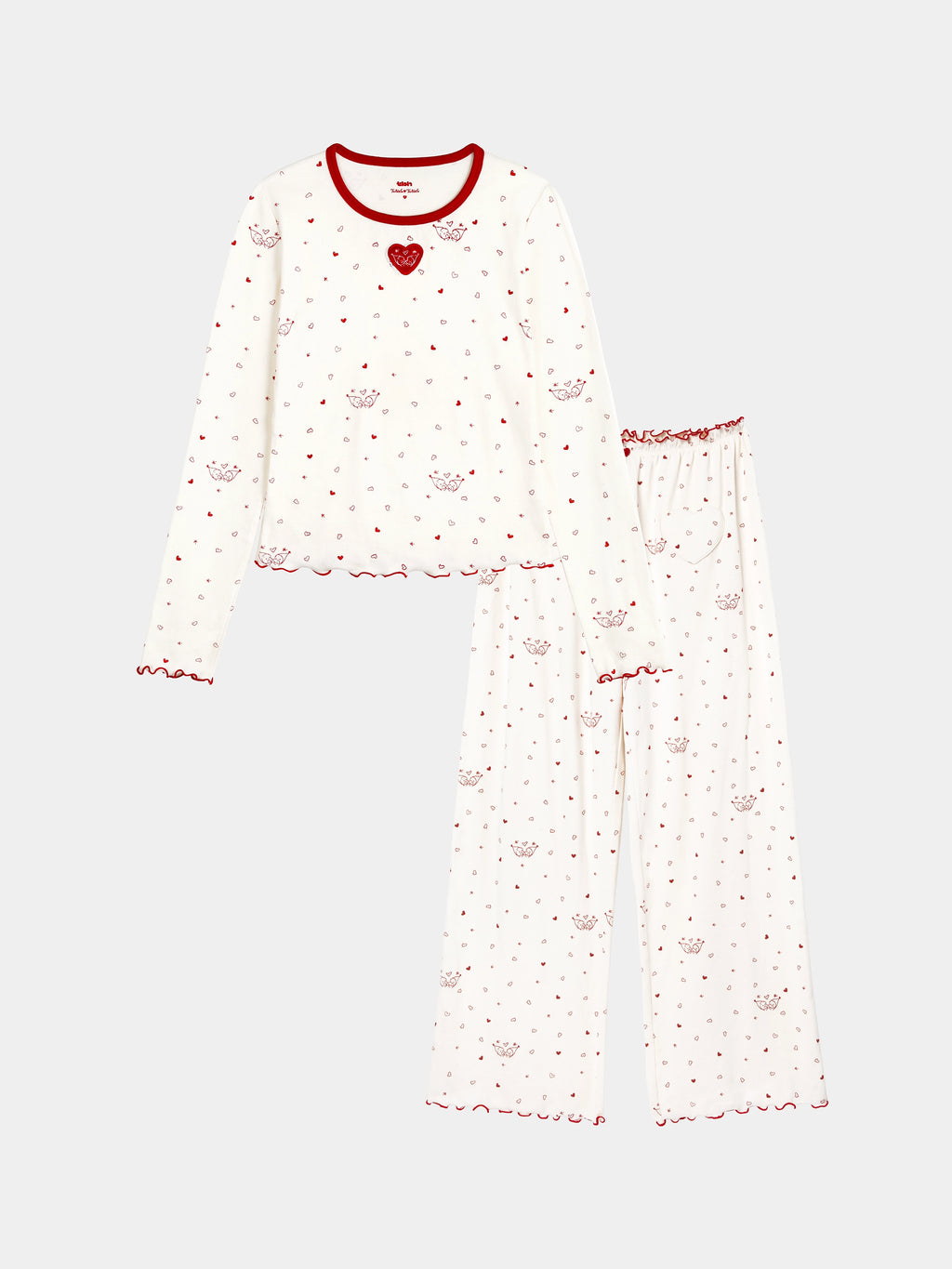 "tbh × TWINKLE TWINKLE" Knitted Loungewear Set – Manuscript of Love