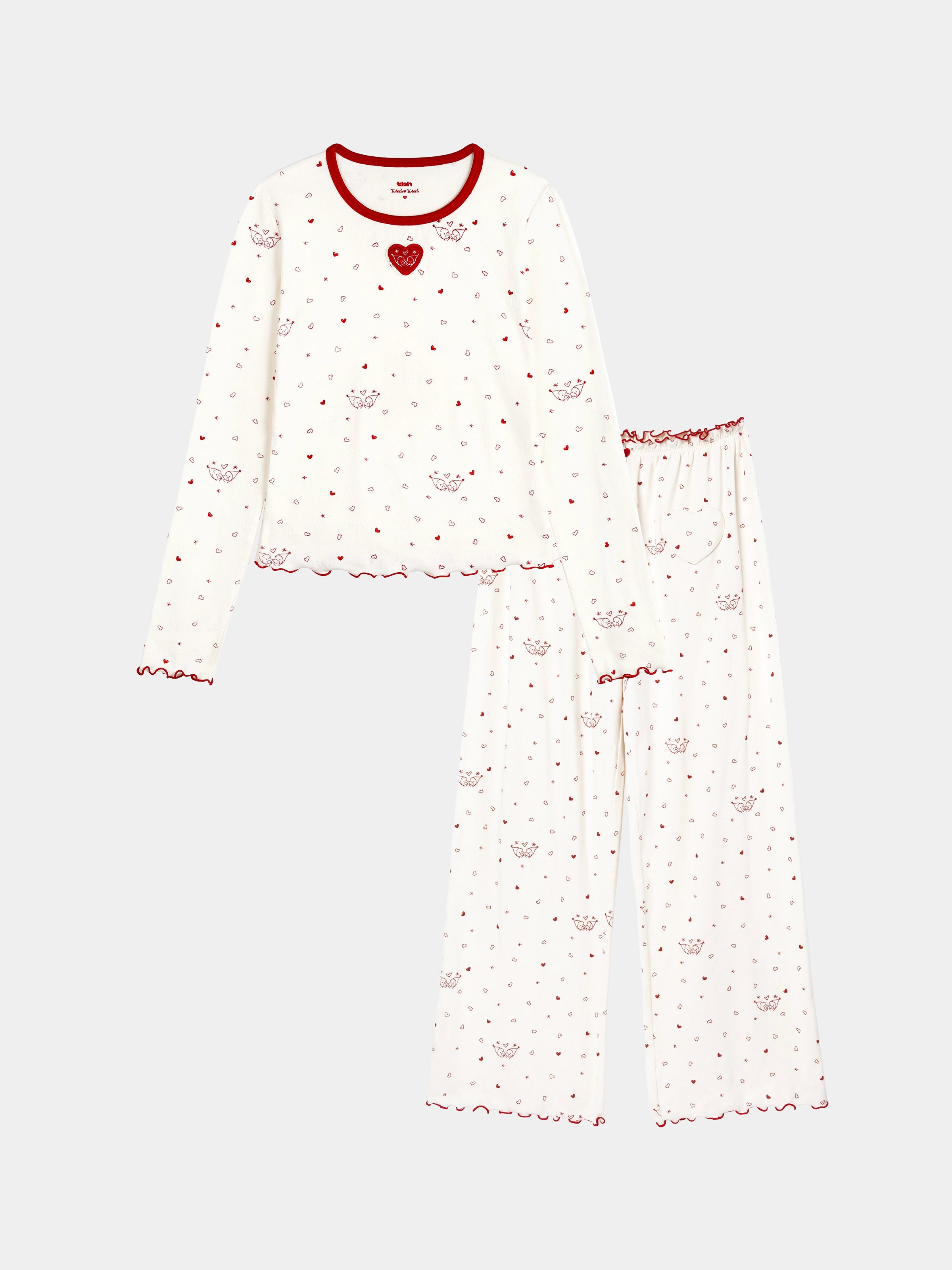 "tbh × TWINKLE TWINKLE" Knitted Loungewear Set – Manuscript of Love