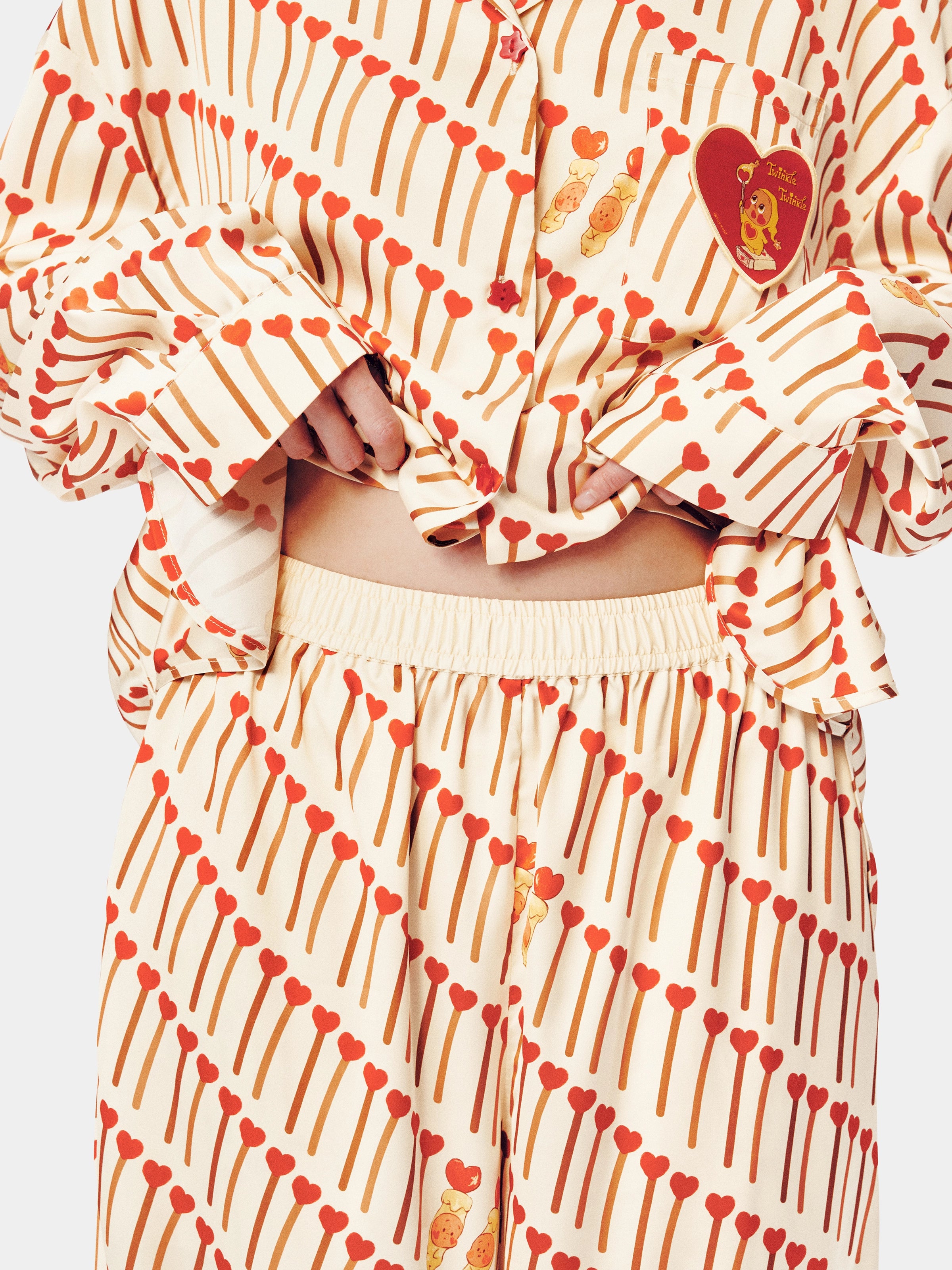 "tbh × TWINKLE TWINKLE" Satin Loungewear Set – The Perfect Match