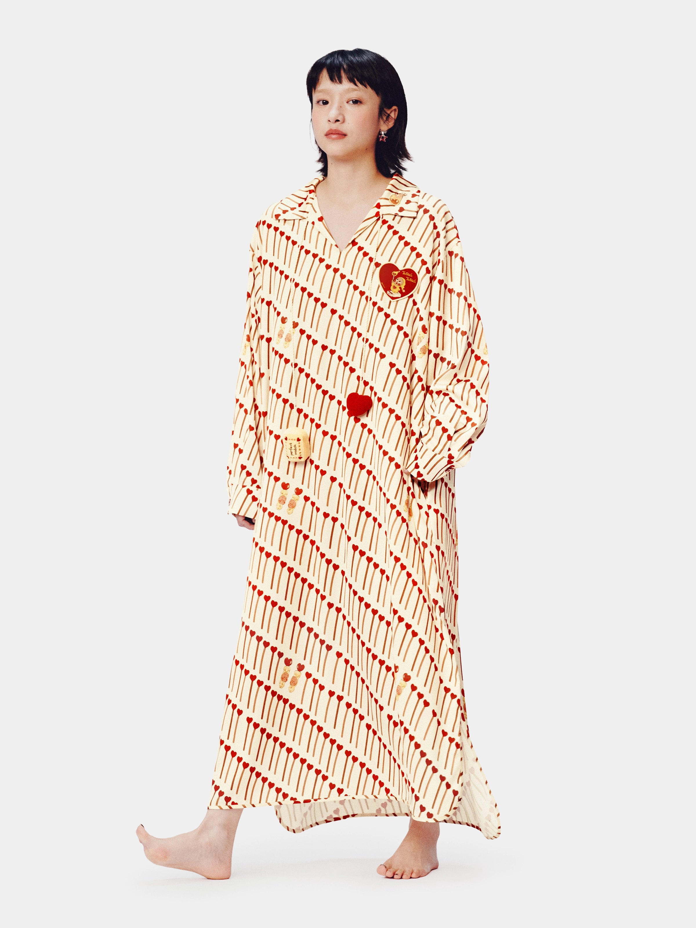 "tbh × TWINKLE TWINKLE" Satin Nightgown – The Perfect Match