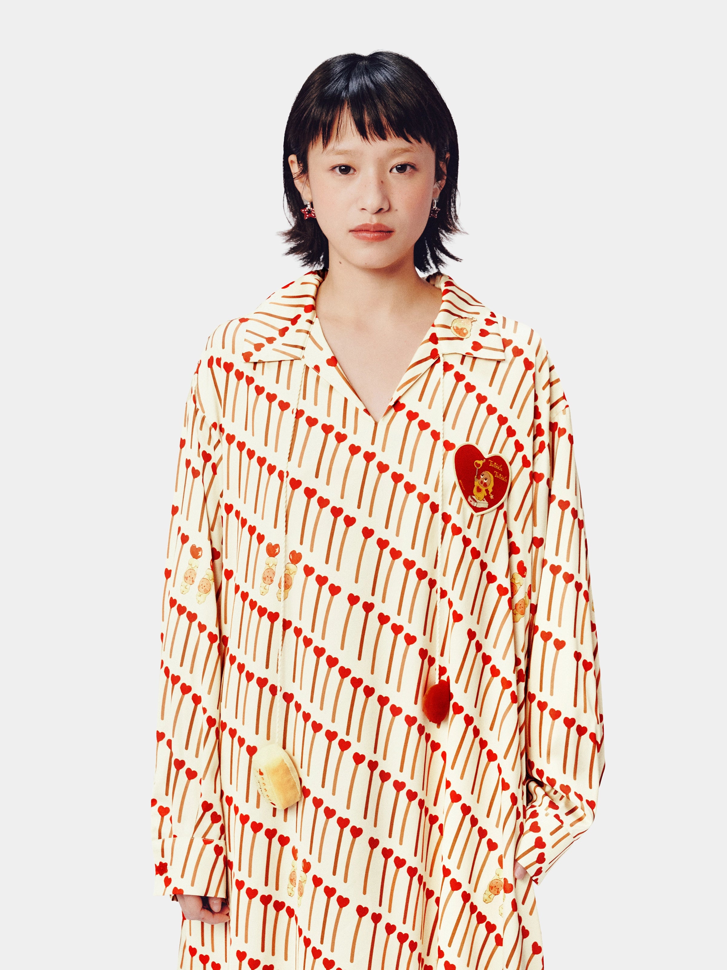 "tbh × TWINKLE TWINKLE" Satin Nightgown – The Perfect Match