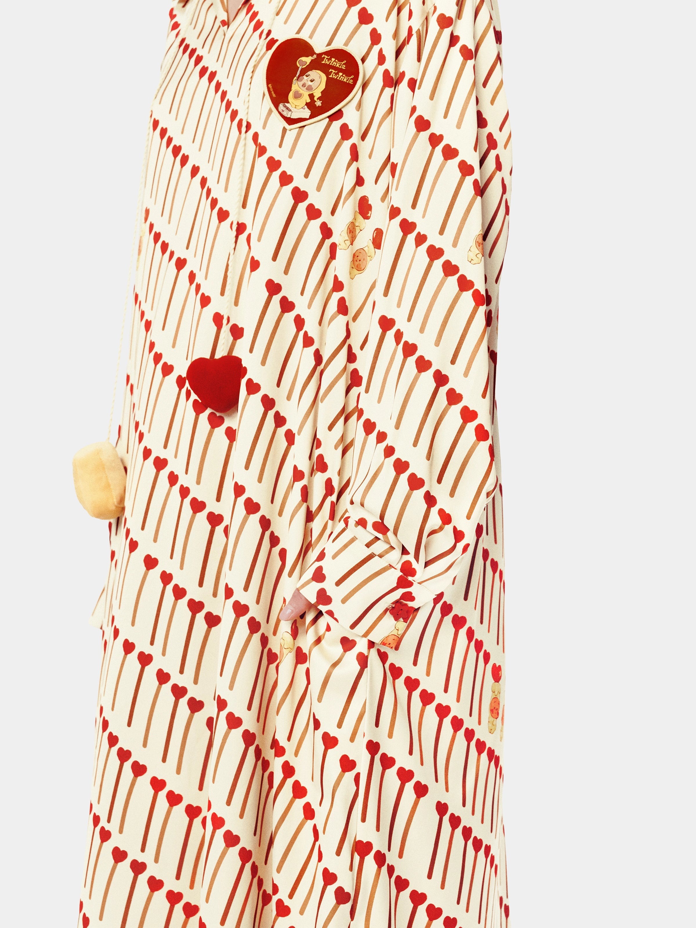 "tbh × TWINKLE TWINKLE" Satin Nightgown – The Perfect Match