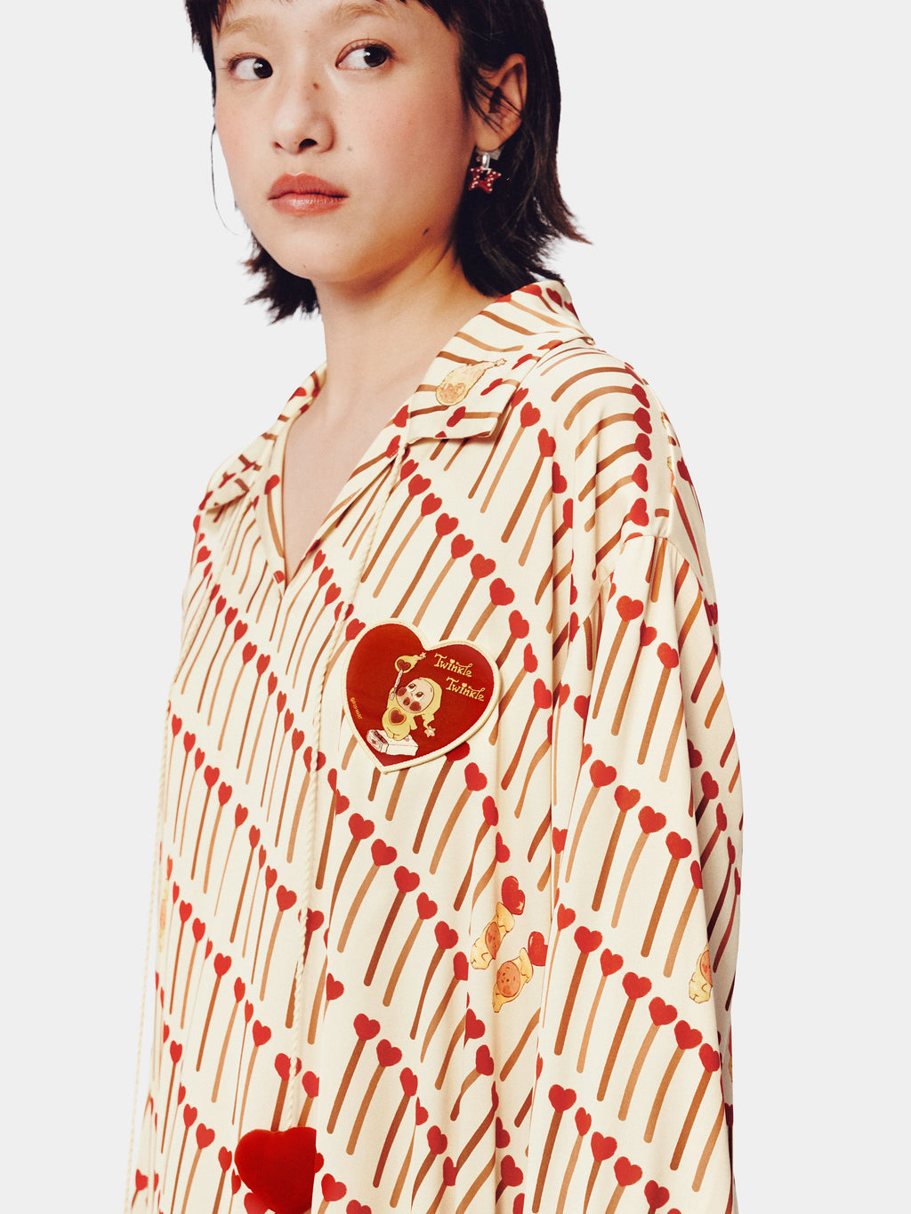 "tbh × TWINKLE TWINKLE" Satin Nightgown – The Perfect Match
