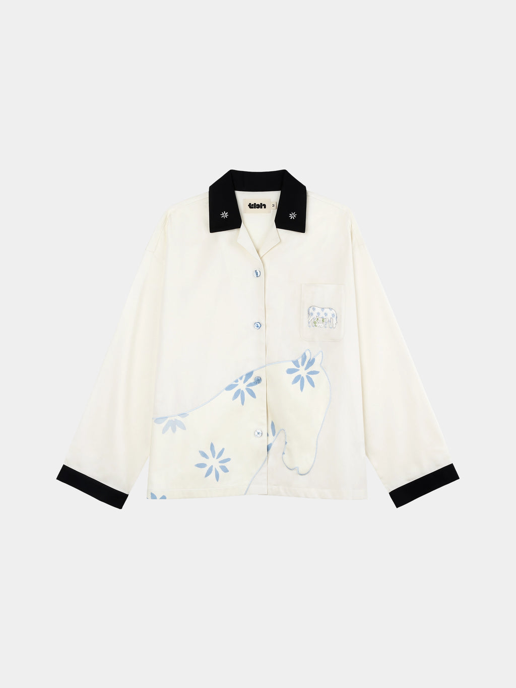 "Year of the Horse" Tencel Cotton Blend Loungewear Set Long Sleeve – Little Floral Horse