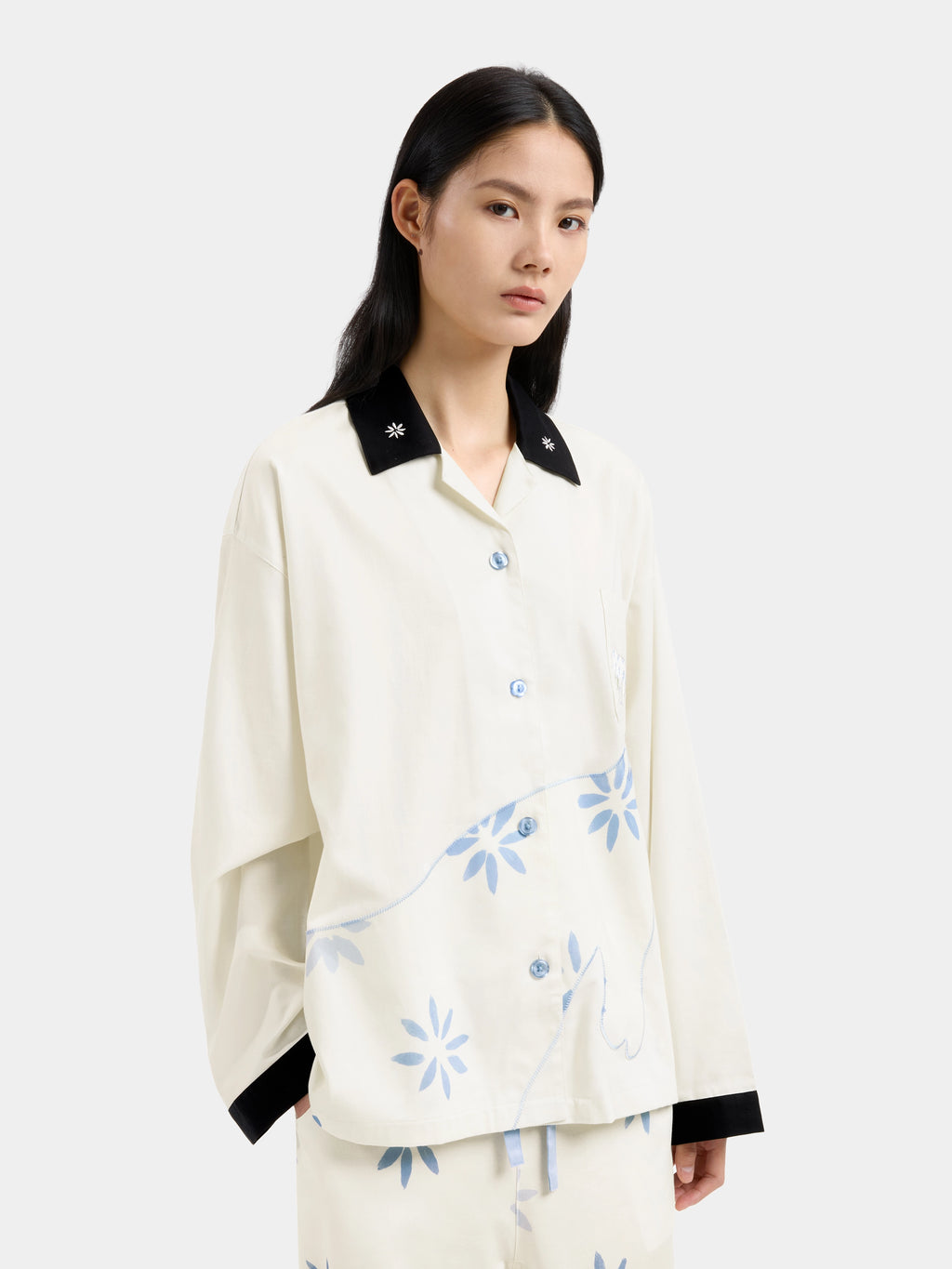 "Year of the Horse" Tencel Cotton Blend Loungewear Set Long Sleeve – Little Floral Horse