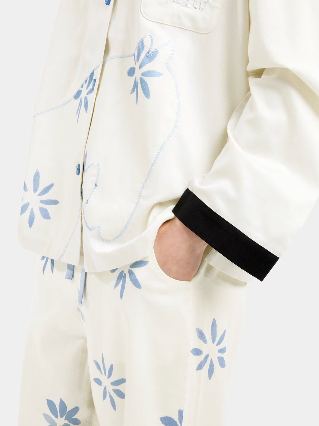 "Year of the Horse" Tencel Cotton Blend Loungewear Set Long Sleeve – Little Floral Horse