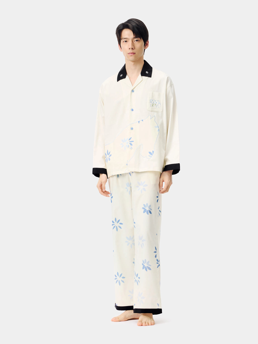 "Year of the Horse" Tencel Cotton Blend Loungewear Set Long Sleeve – Little Floral Horse