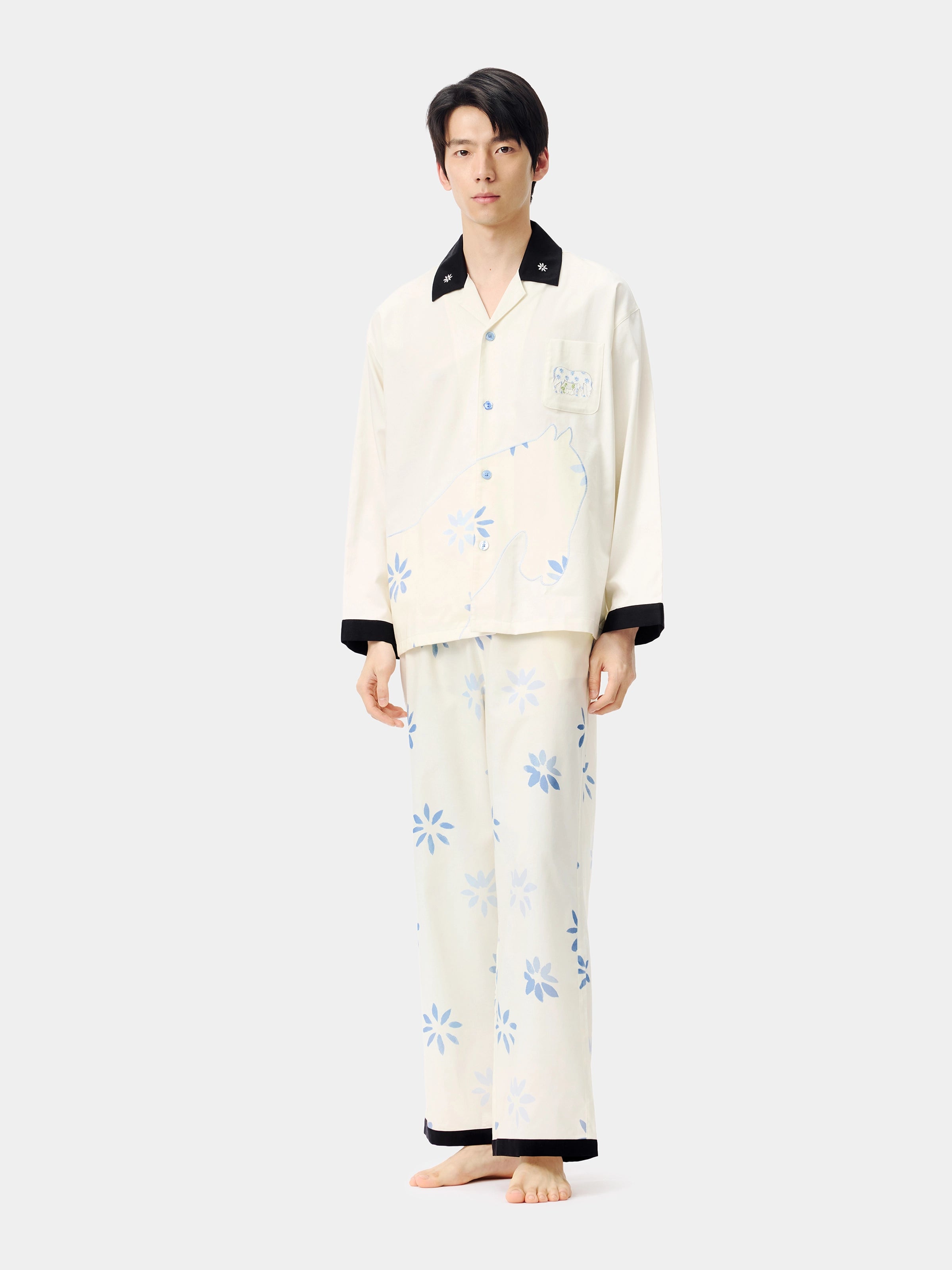 "Year of the Horse" Tencel Cotton Blend Loungewear Set Long Sleeve – Little Floral Horse