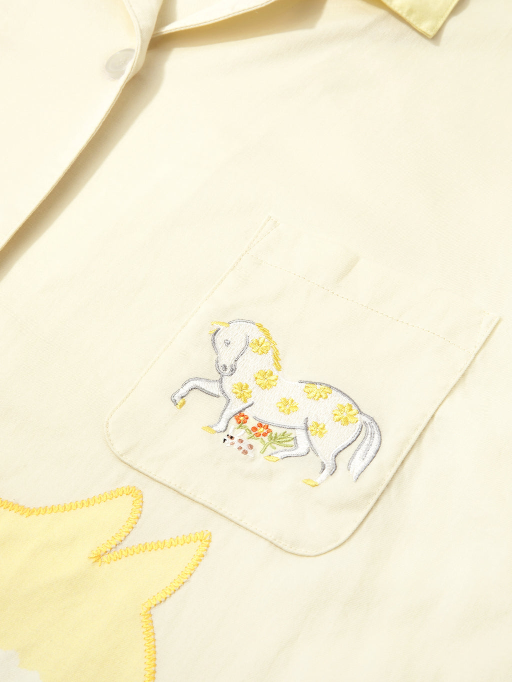 "Year of the Horse" Tencel Cotton Blend Loungewear Set Long Sleeve – Polka Dot Horse