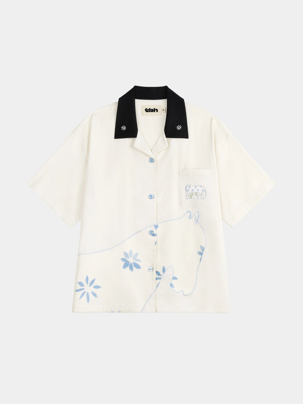 "Year of the Horse" Tencel Cotton Blend Loungewear Set Short Sleeve – Little Floral Horse
