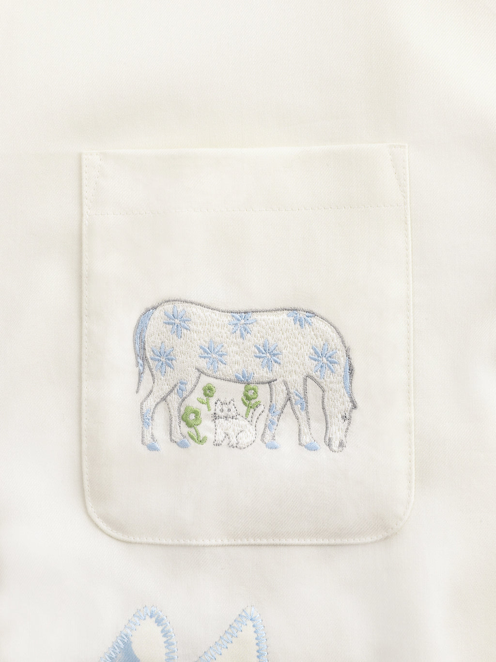 "Year of the Horse" Tencel Cotton Blend Loungewear Set Short Sleeve – Little Floral Horse