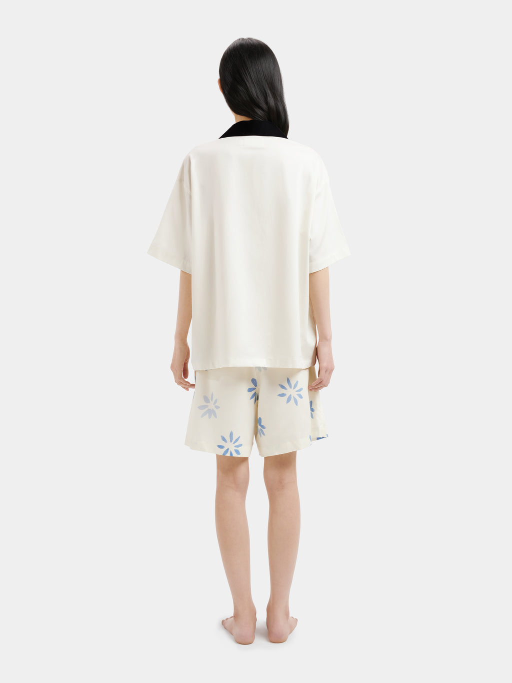 "Year of the Horse" Tencel Cotton Blend Loungewear Set Short Sleeve – Little Floral Horse