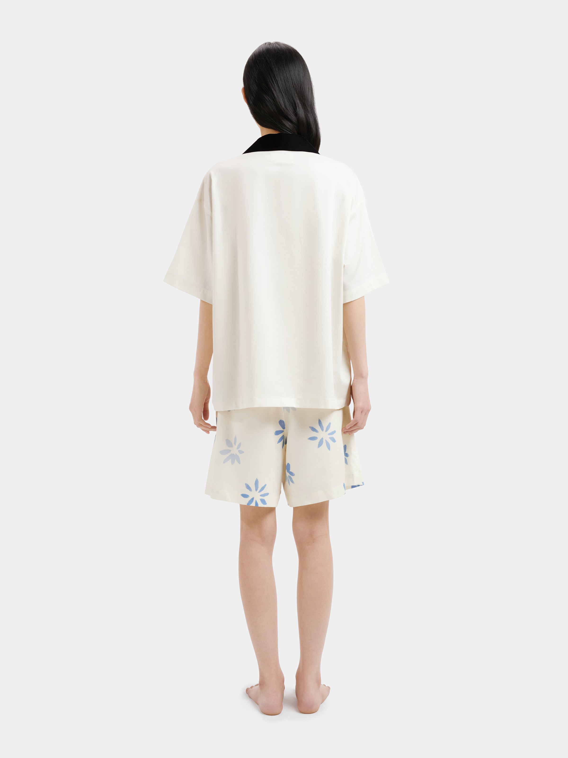 "Year of the Horse" Tencel Cotton Blend Loungewear Set Short Sleeve – Little Floral Horse