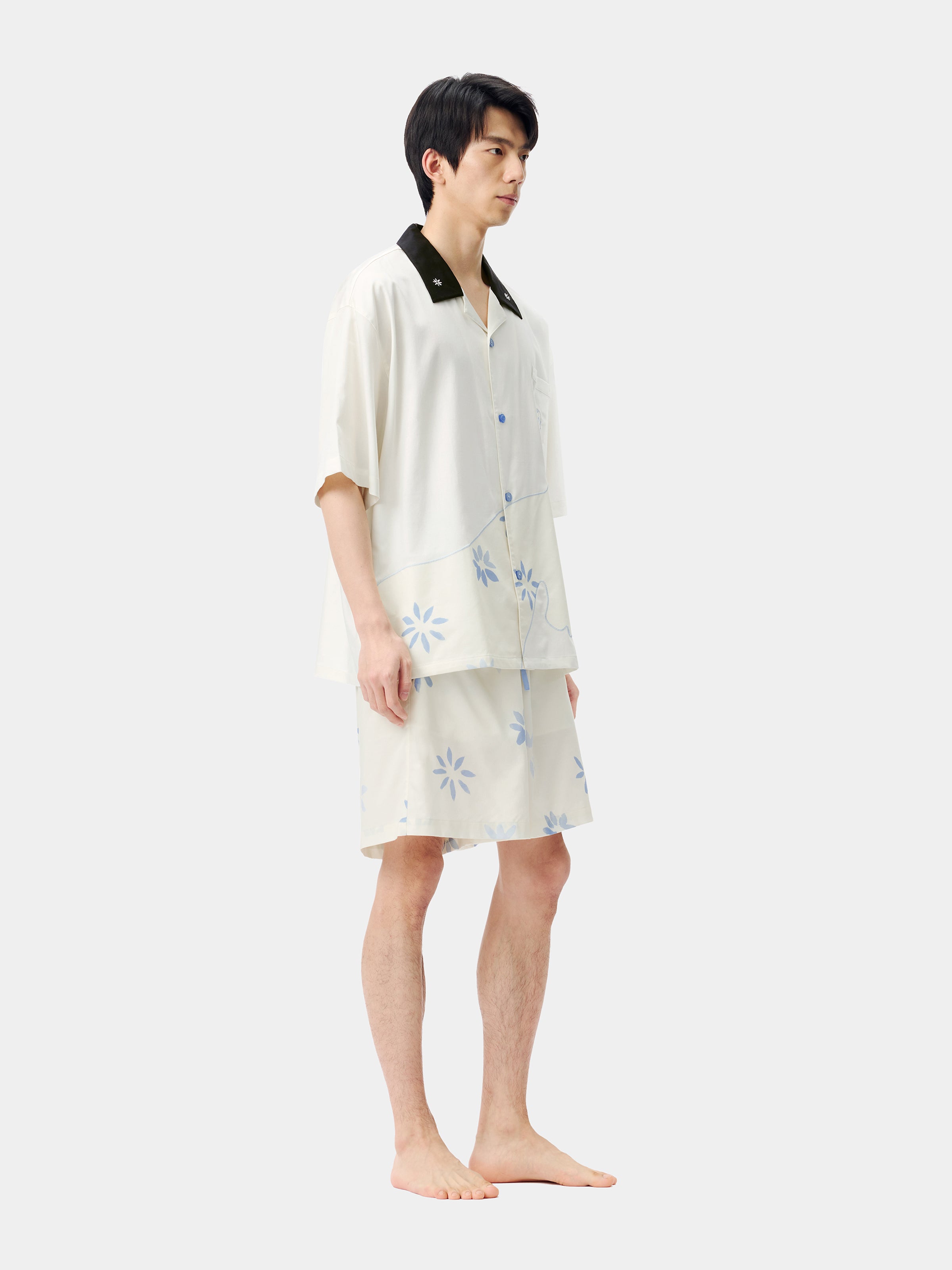 "Year of the Horse" Tencel Cotton Blend Loungewear Set Short Sleeve – Little Floral Horse