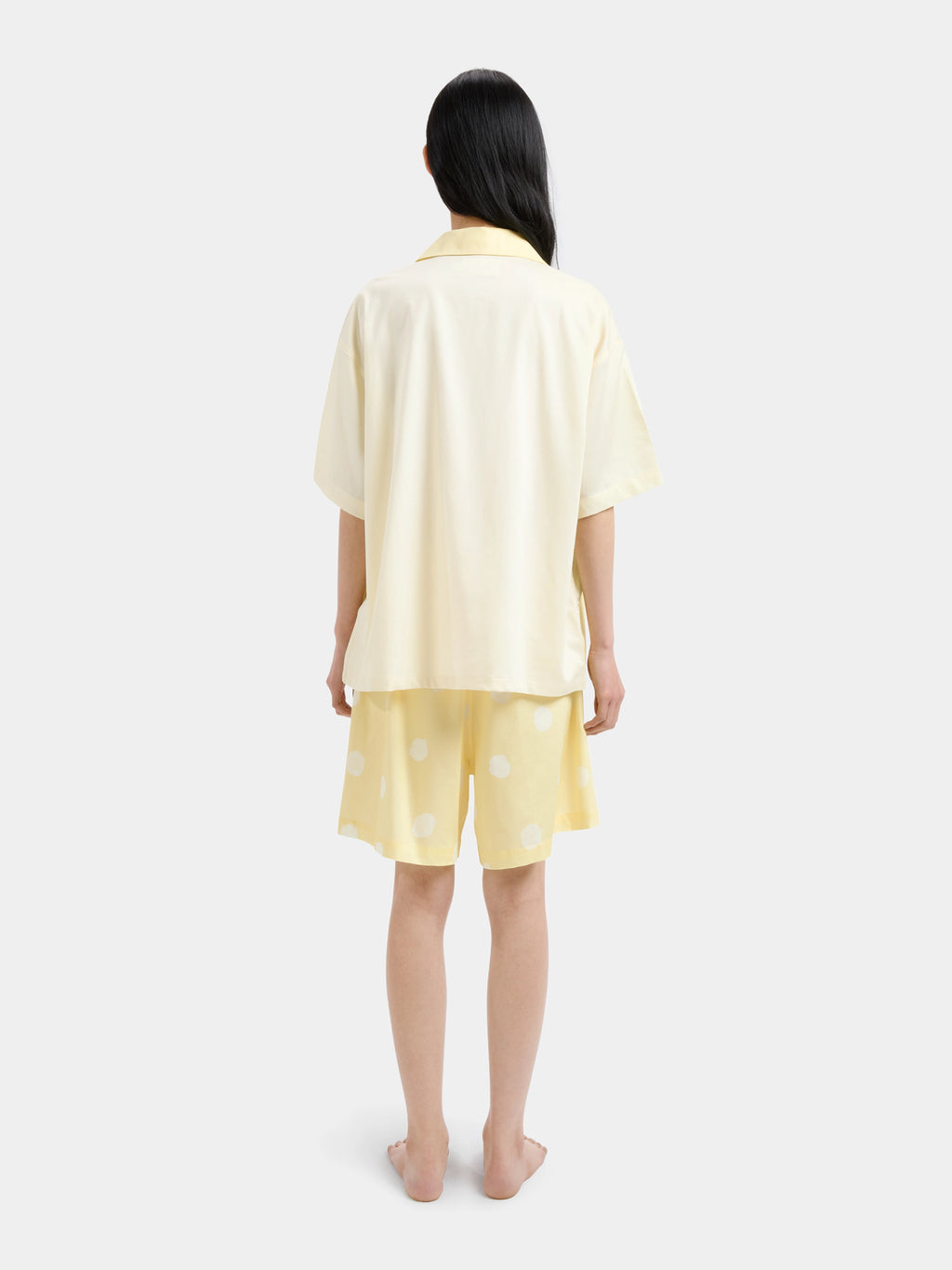 "Year of the Horse" Tencel Cotton Blend Loungewear Set Short Sleeve – Polka Dot Horse