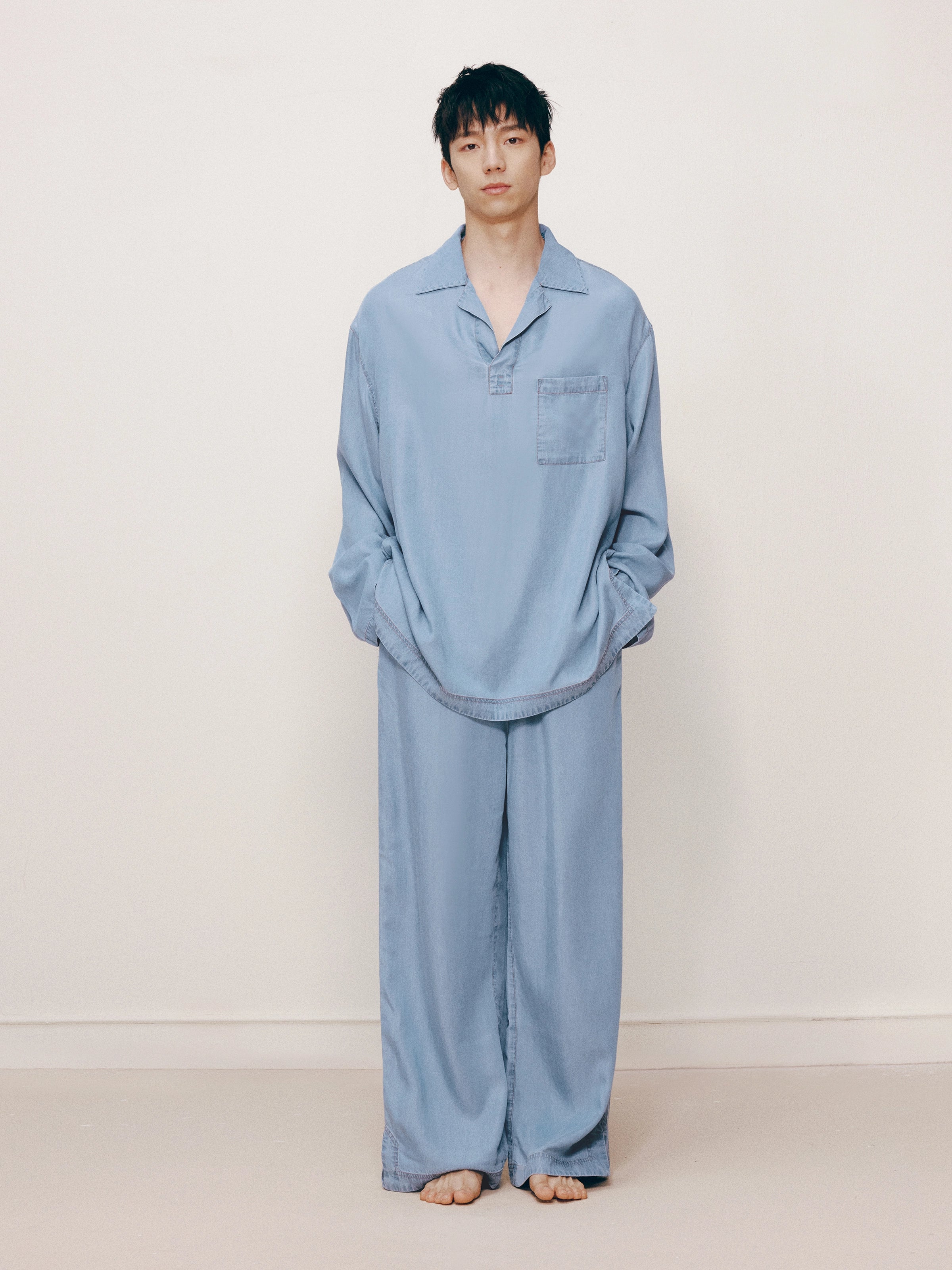 Tencel Loungewear Set – Light Wash