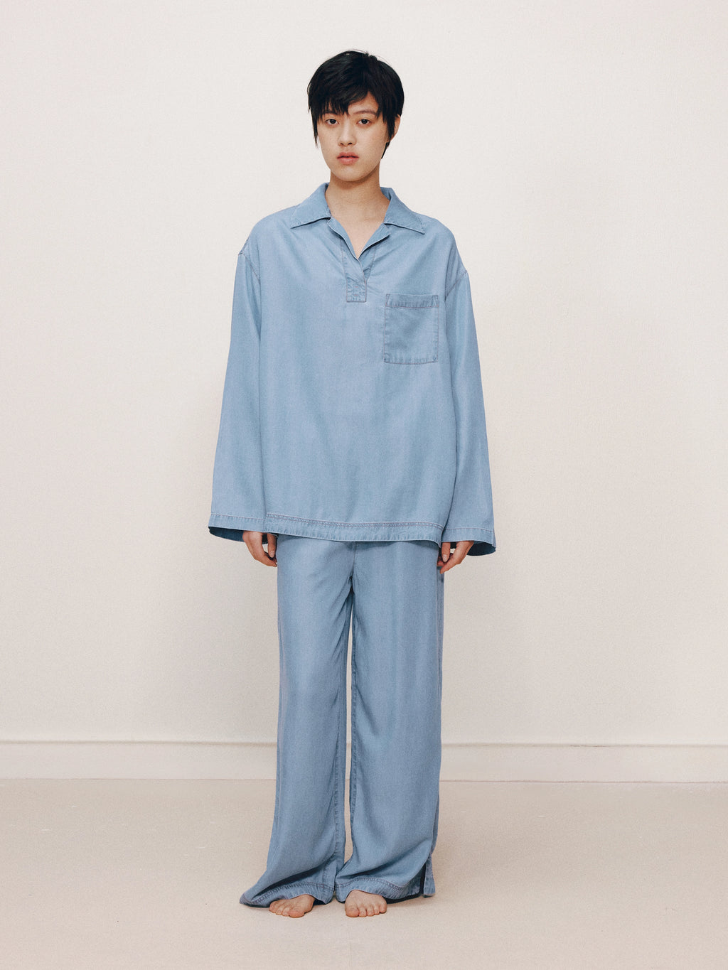Tencel Loungewear Set – Light Wash
