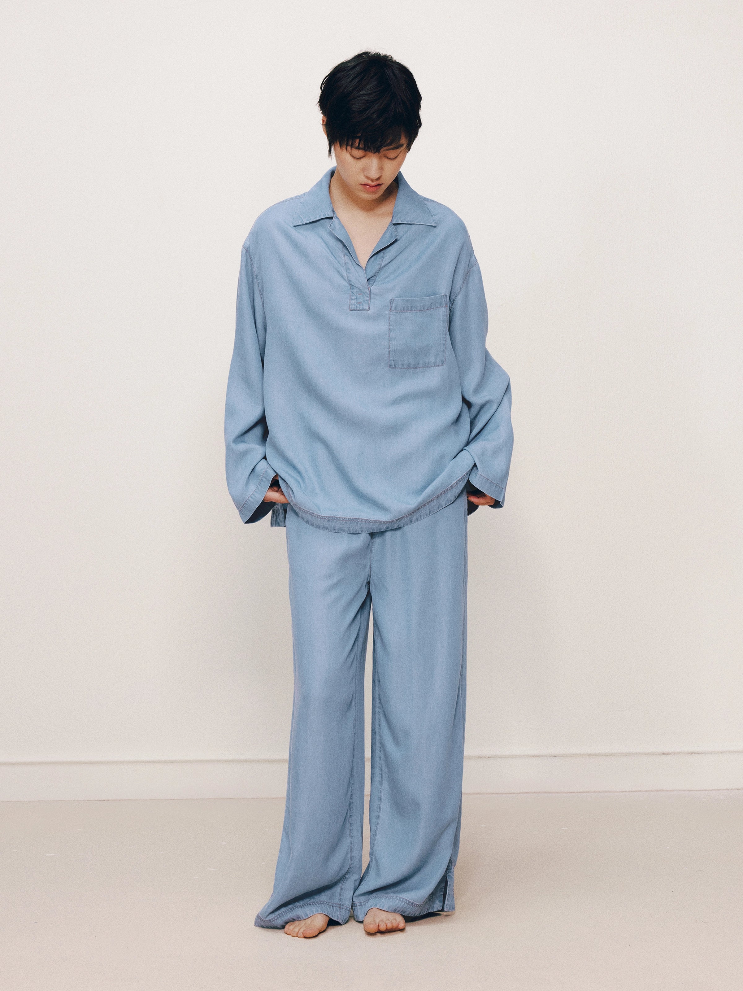 Tencel Loungewear Set – Light Wash
