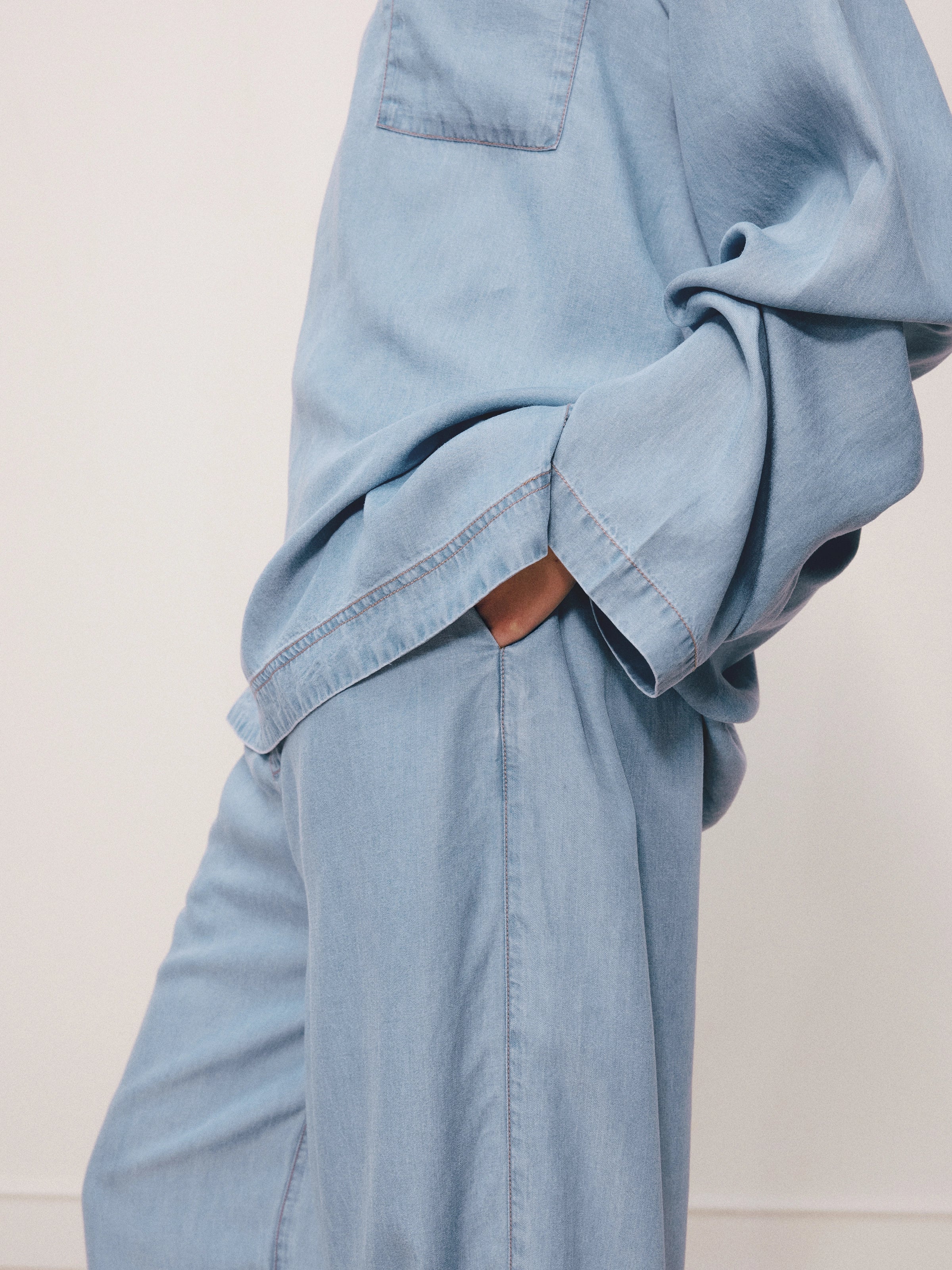 Tencel Loungewear Set – Light Wash
