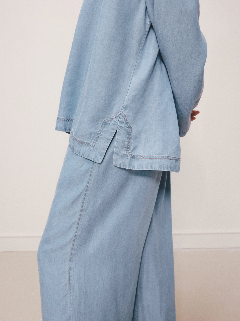 Tencel Loungewear Set – Light Wash