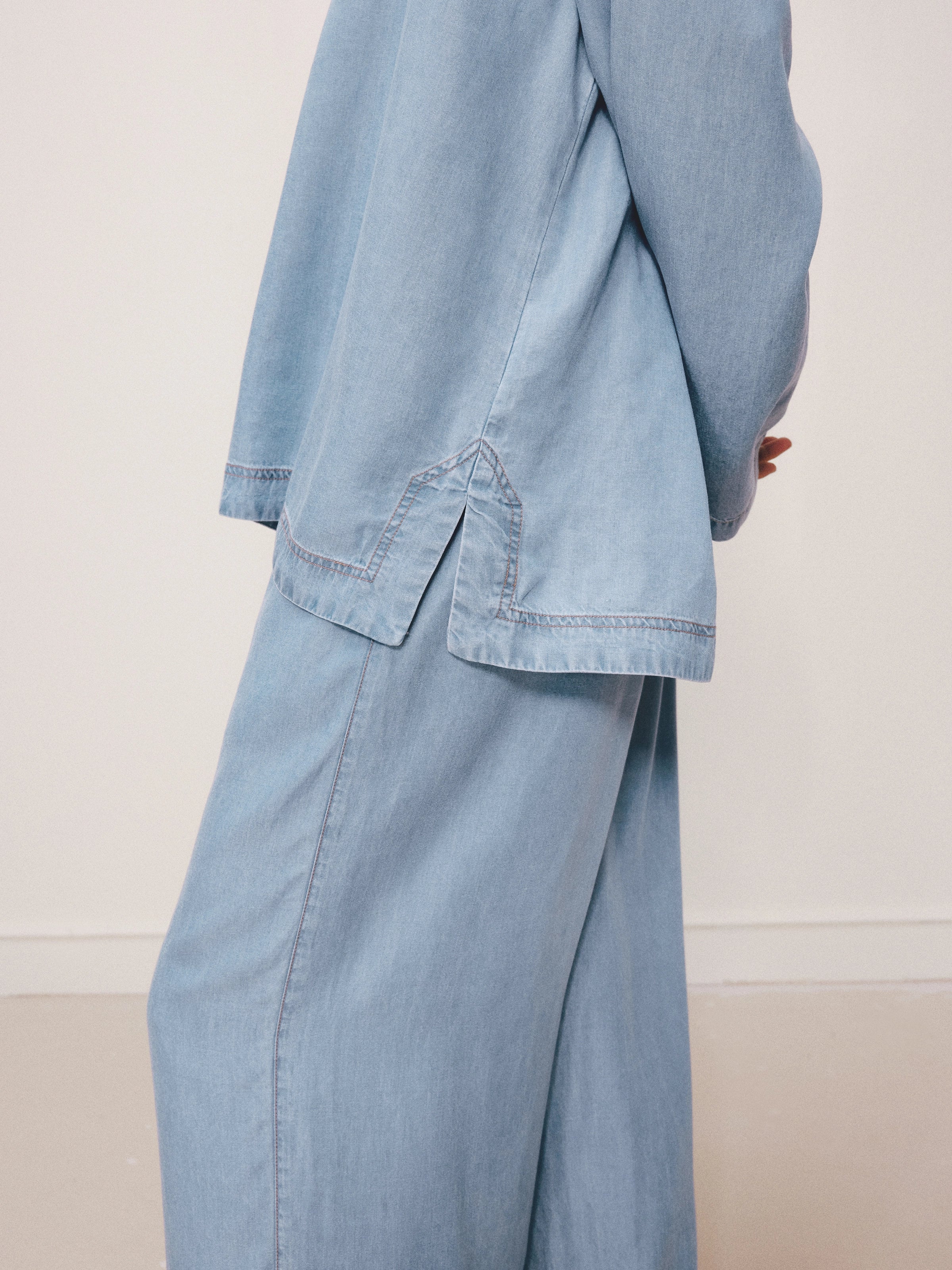 Tencel Loungewear Set – Light Wash