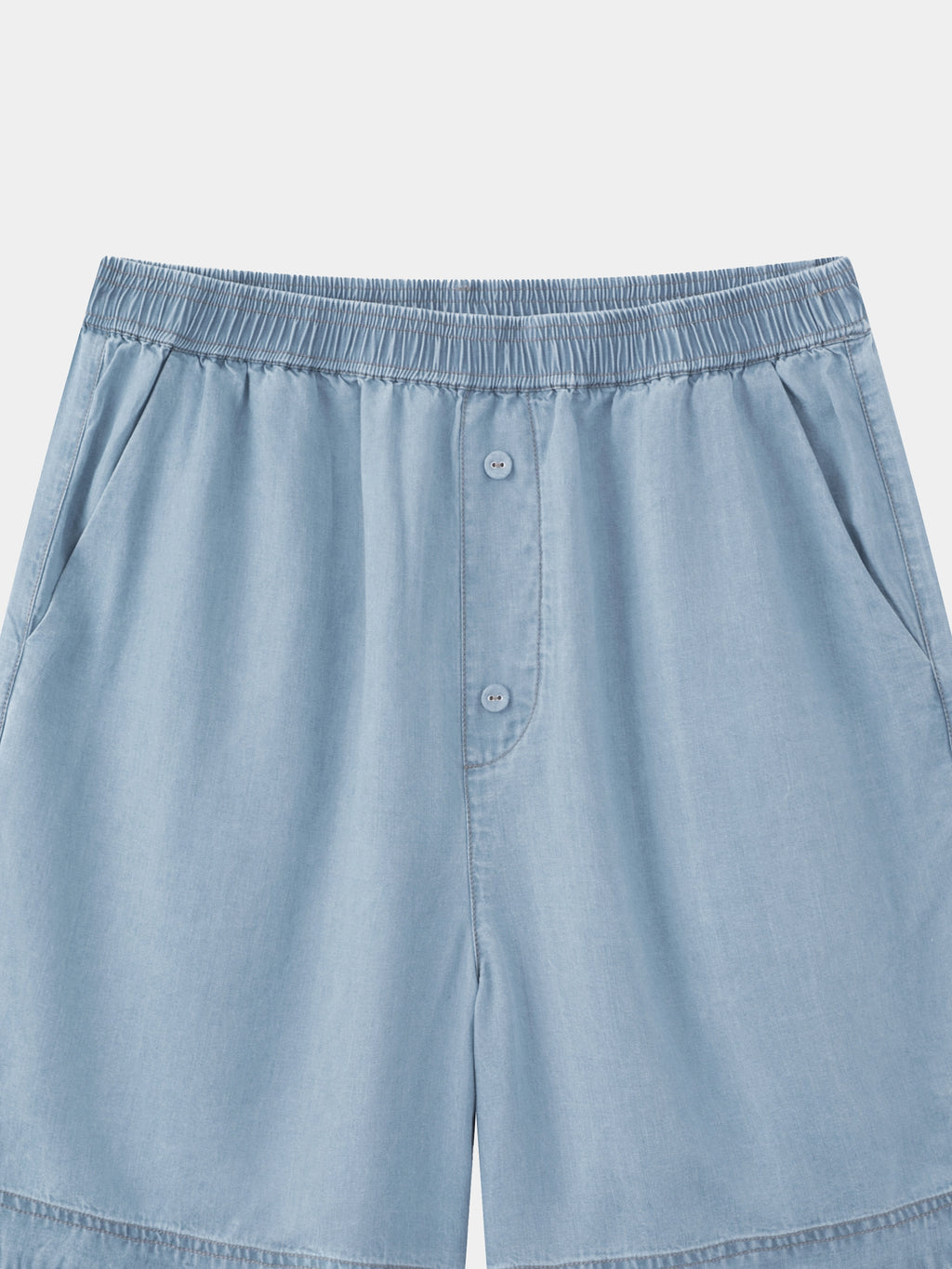 Tencel Short Sleeve Loungewear Set – Light Wash