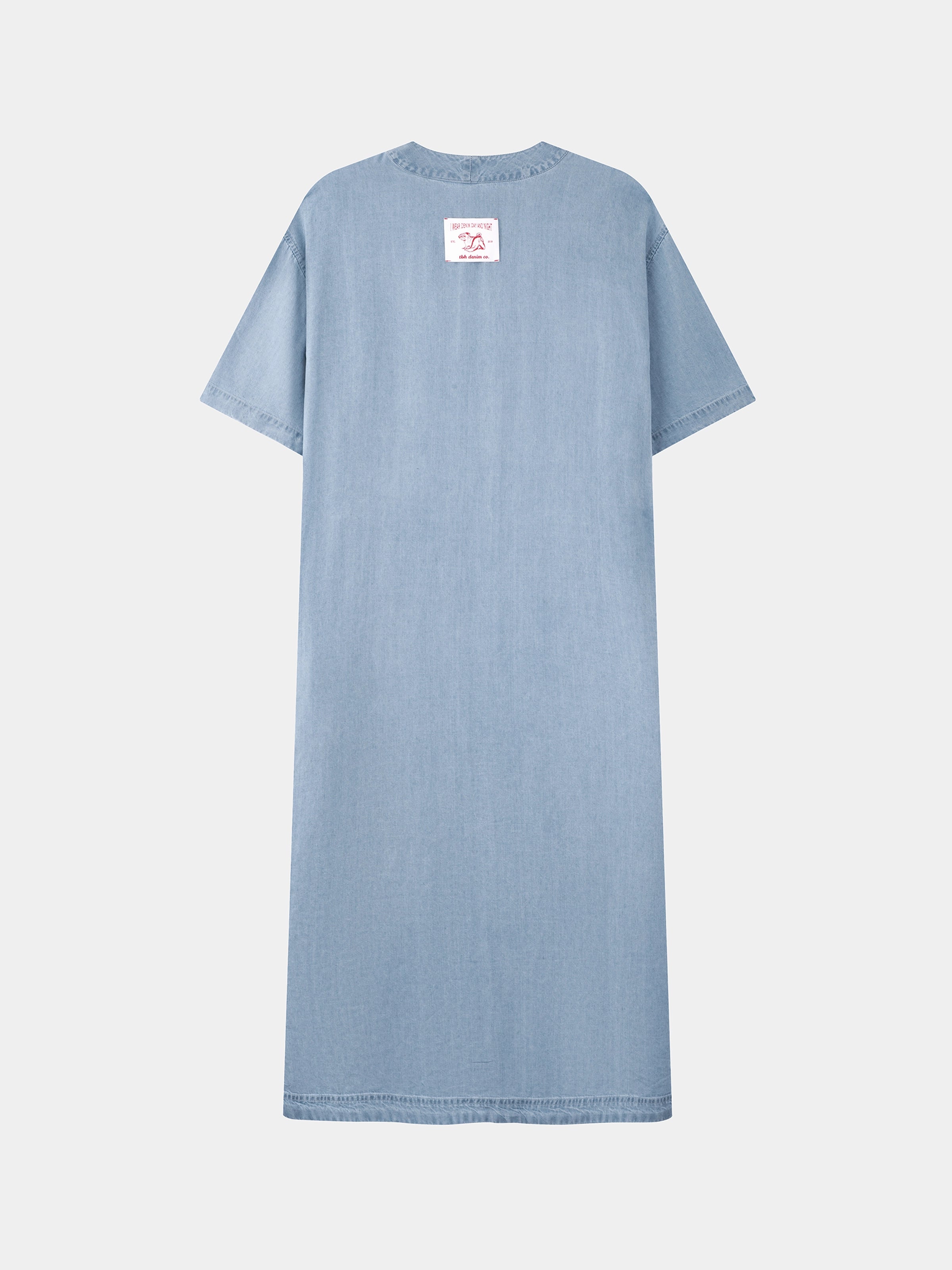 Tencel Short Sleeve Nightgown – Light Wash