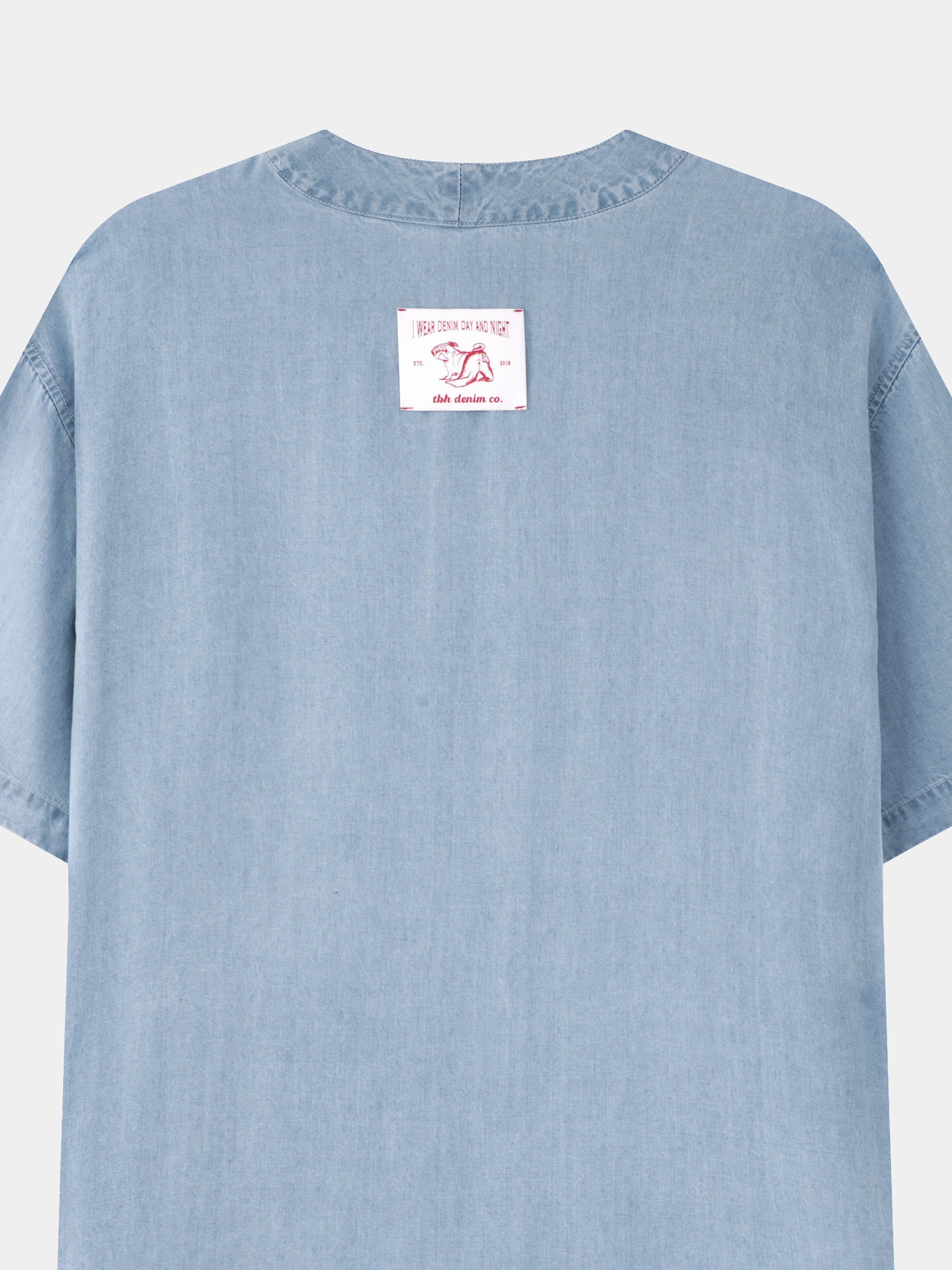 Tencel Short Sleeve Nightgown – Light Wash