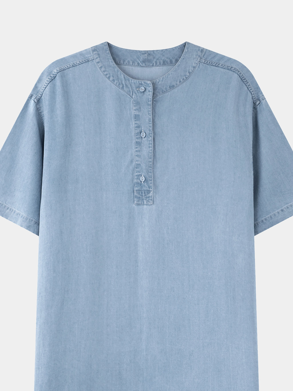 Tencel Short Sleeve Nightgown – Light Wash