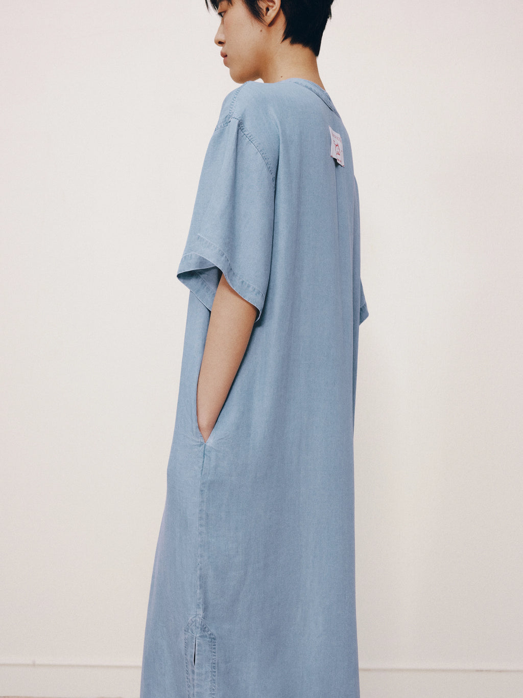 Tencel Short Sleeve Nightgown – Light Wash