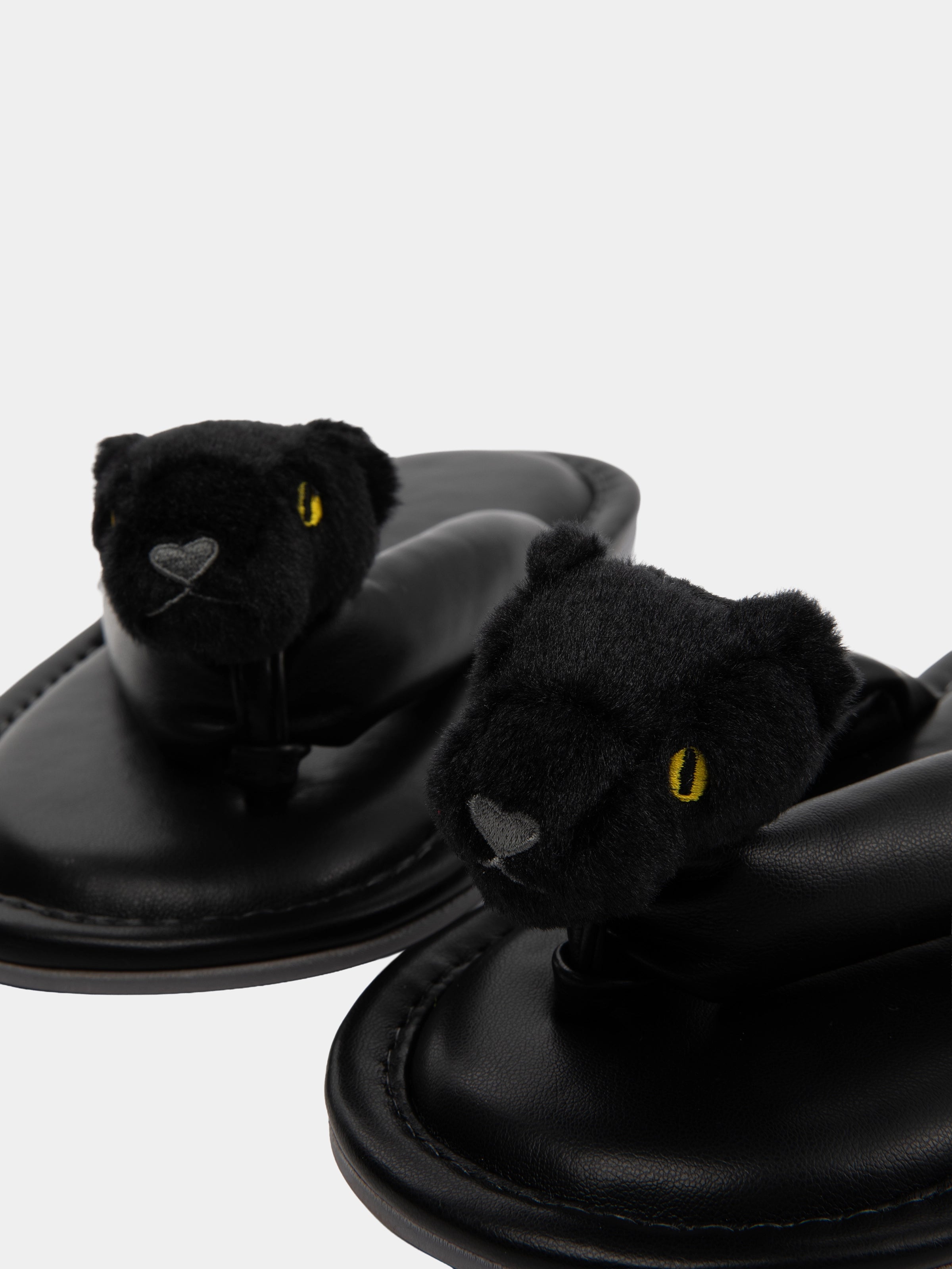 "Urban Jungle" Black Panther Flip-Flop Slippers