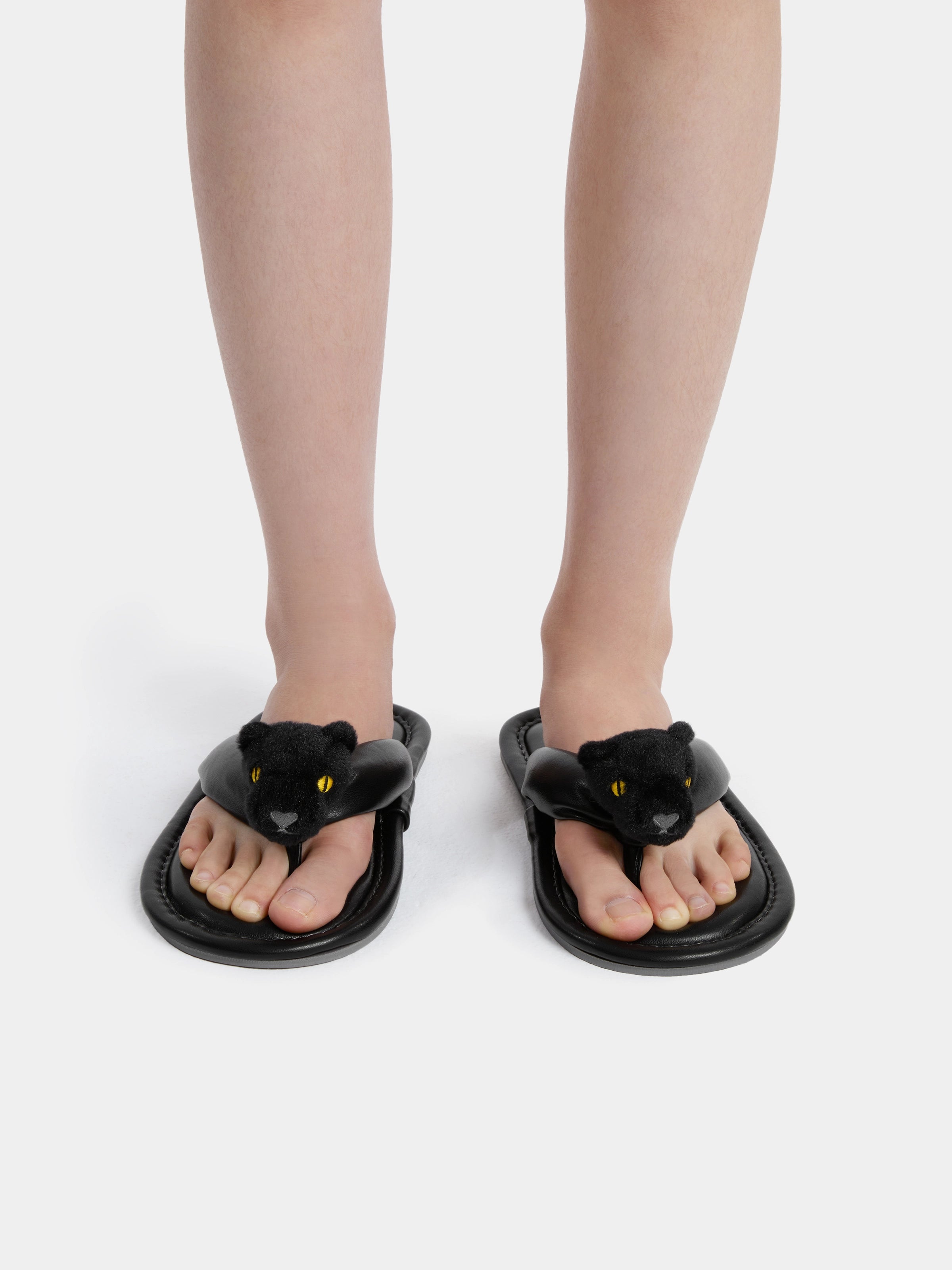 "Urban Jungle" Black Panther Flip-Flop Slippers